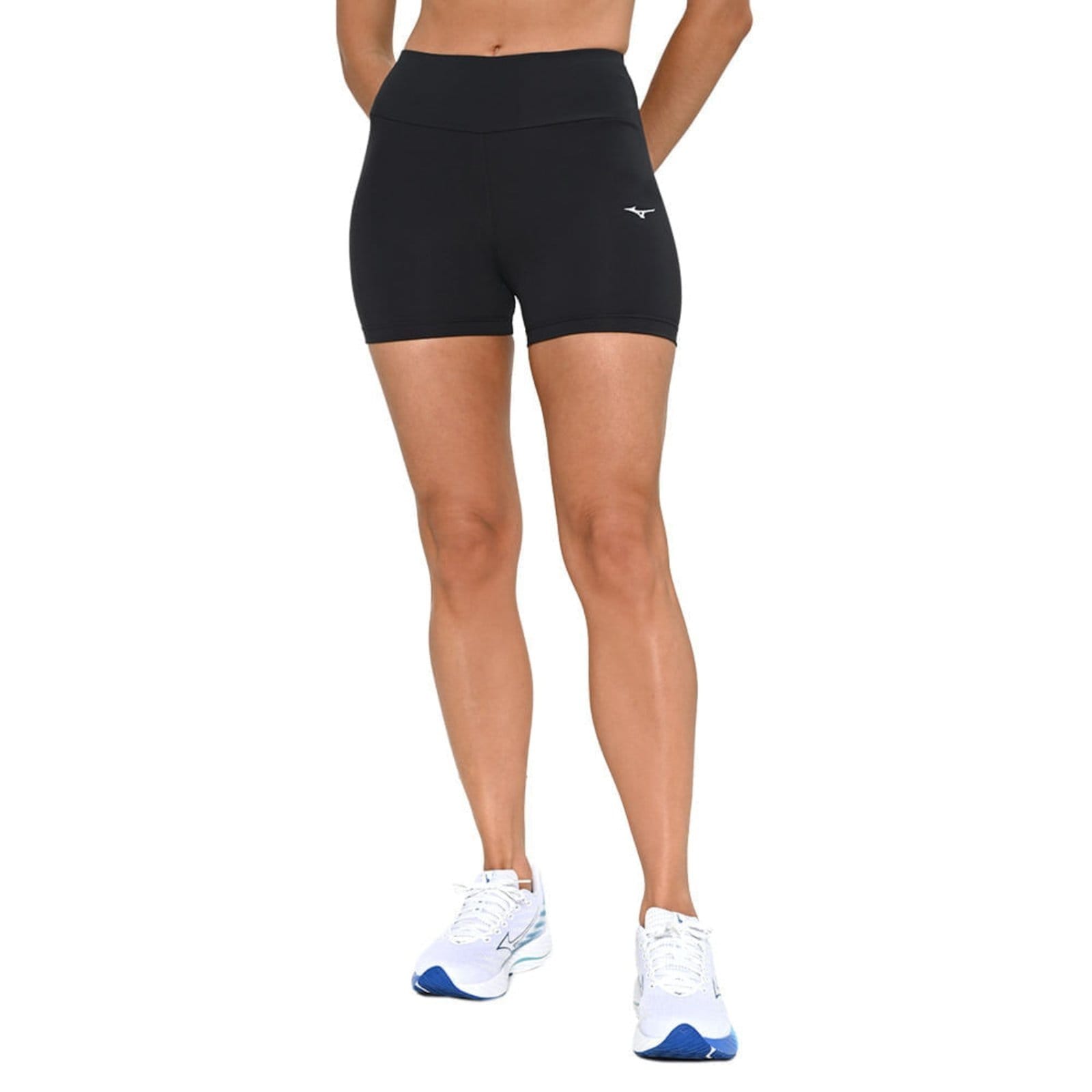 Vista principal Bermuda de Treino Feminina Mizuno Essence Mizuno cinza