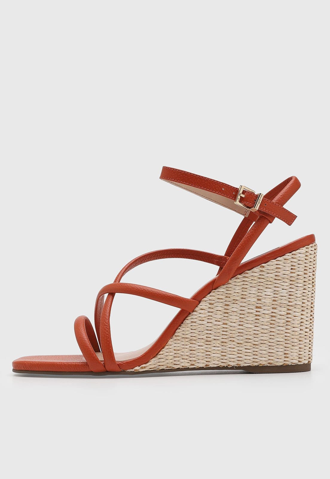 Sandália Feminina Jorge Bischoff Salto Anabela