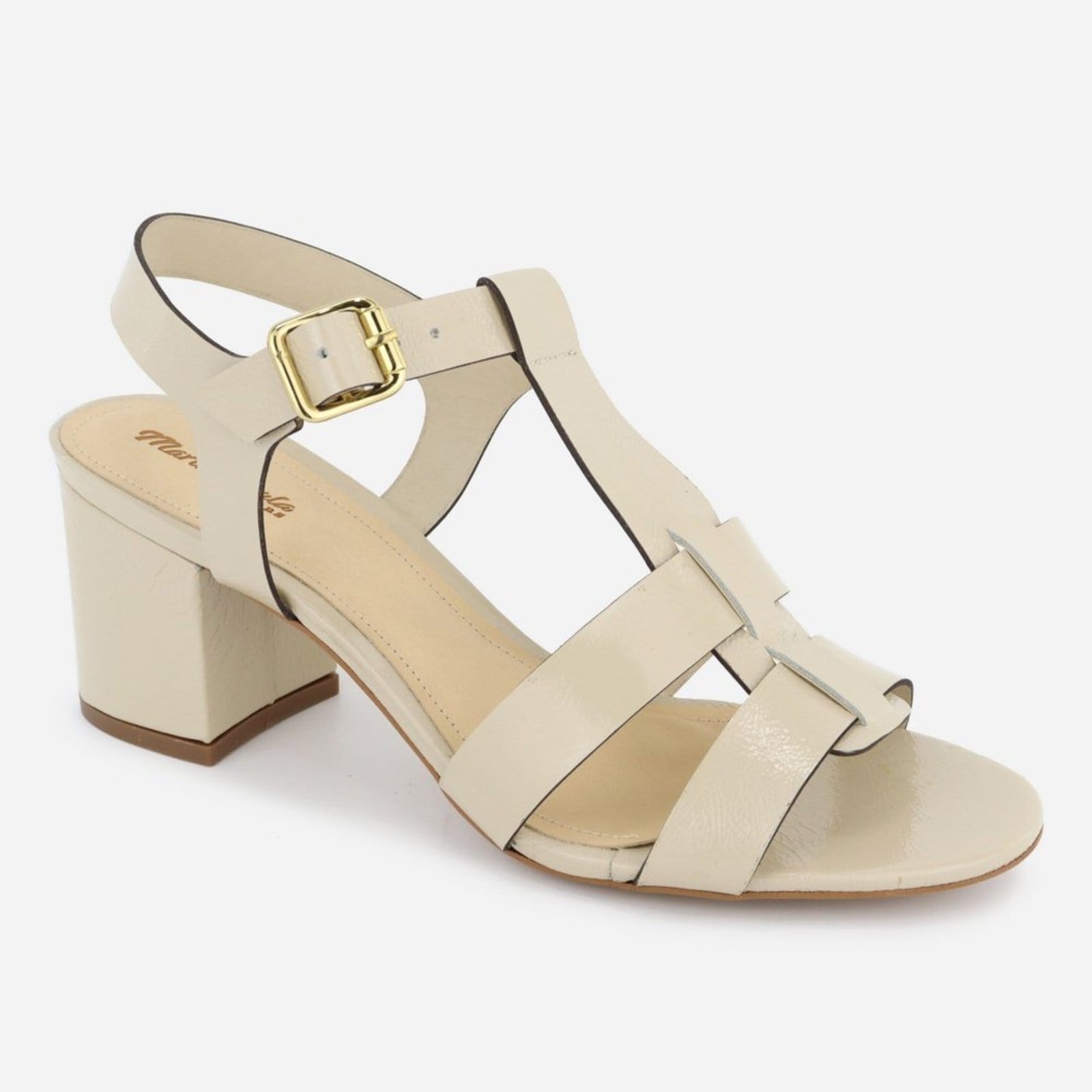 Tamanco Feminino Couro Maria Paula Fivela Confort Off White