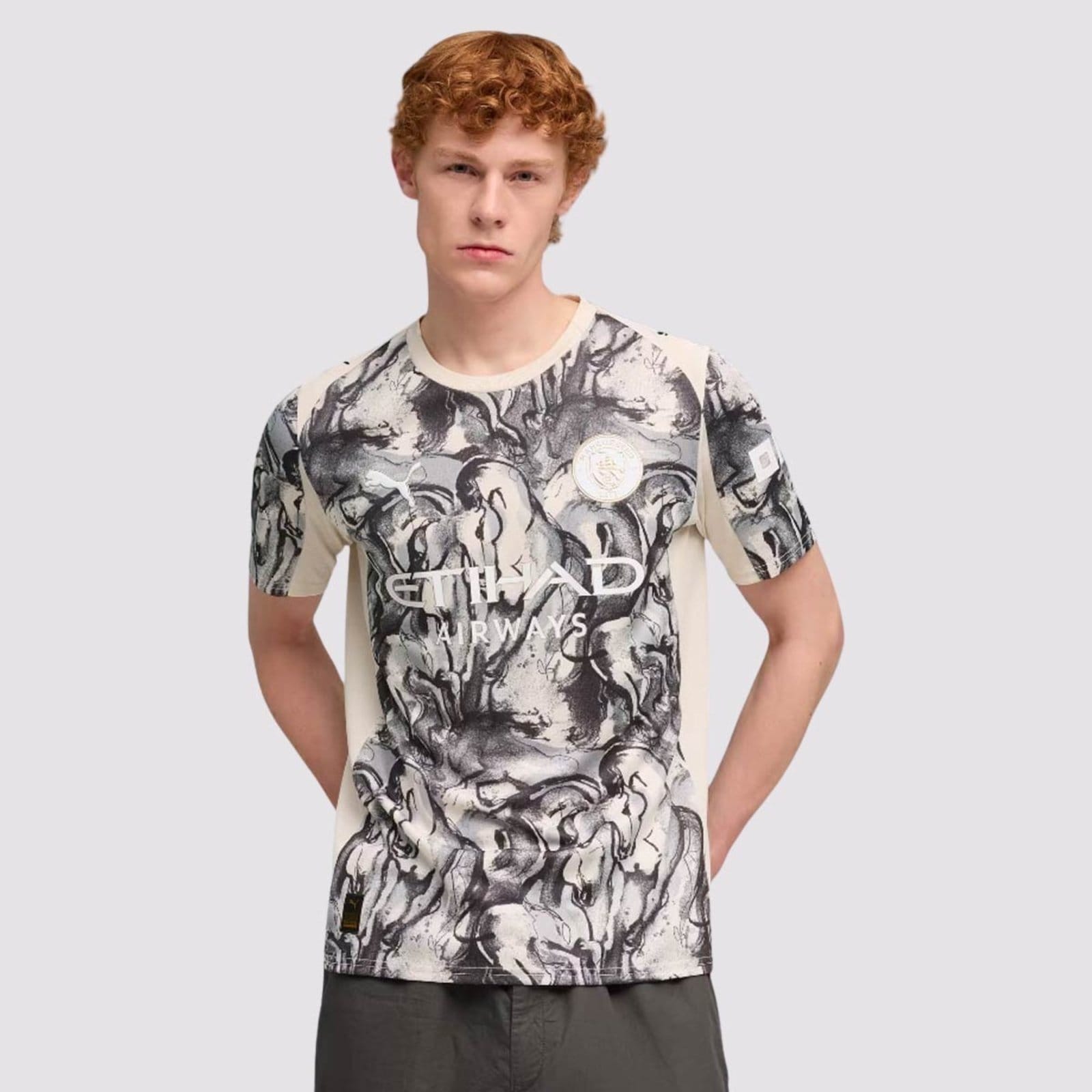 Vista principal Camisa Puma Manchester City Edição Especial 'Year of the Horse' 2026 Puma cinza