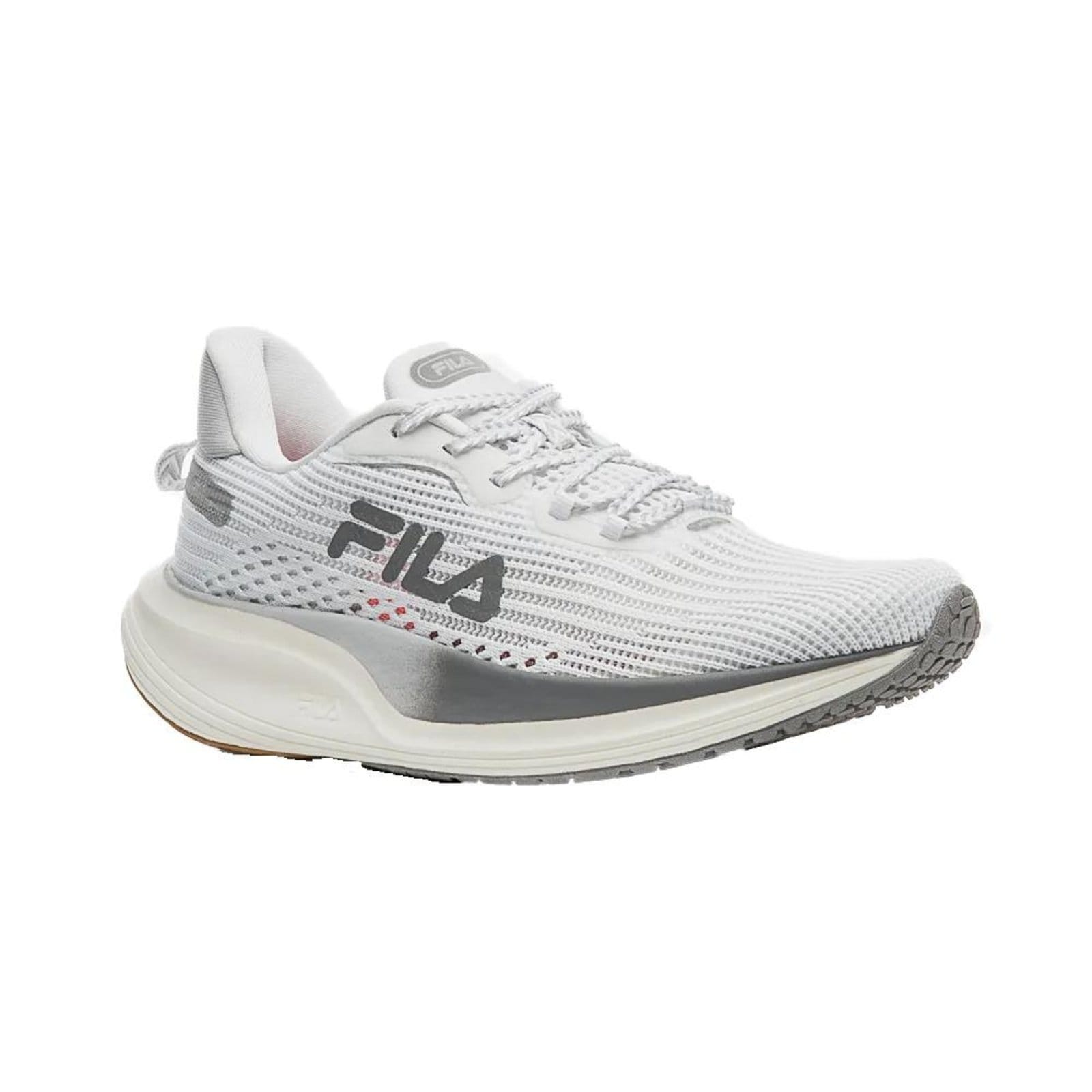 Vista 2 Tênis Fila Racer Corrida Masculino e Cinza Fila branco