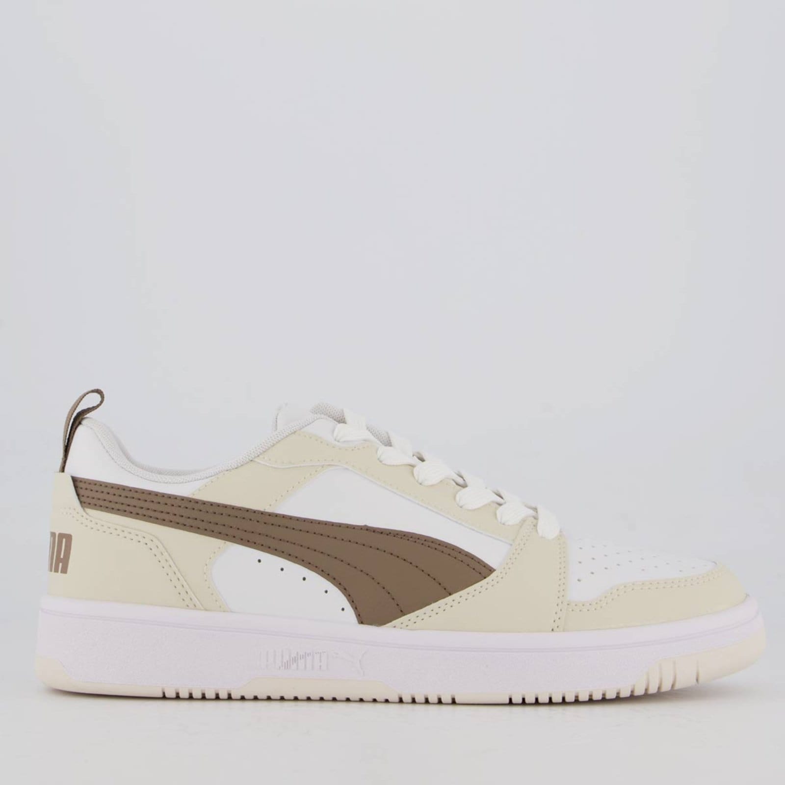 Tênis Puma Rebound V6 Low e Bege