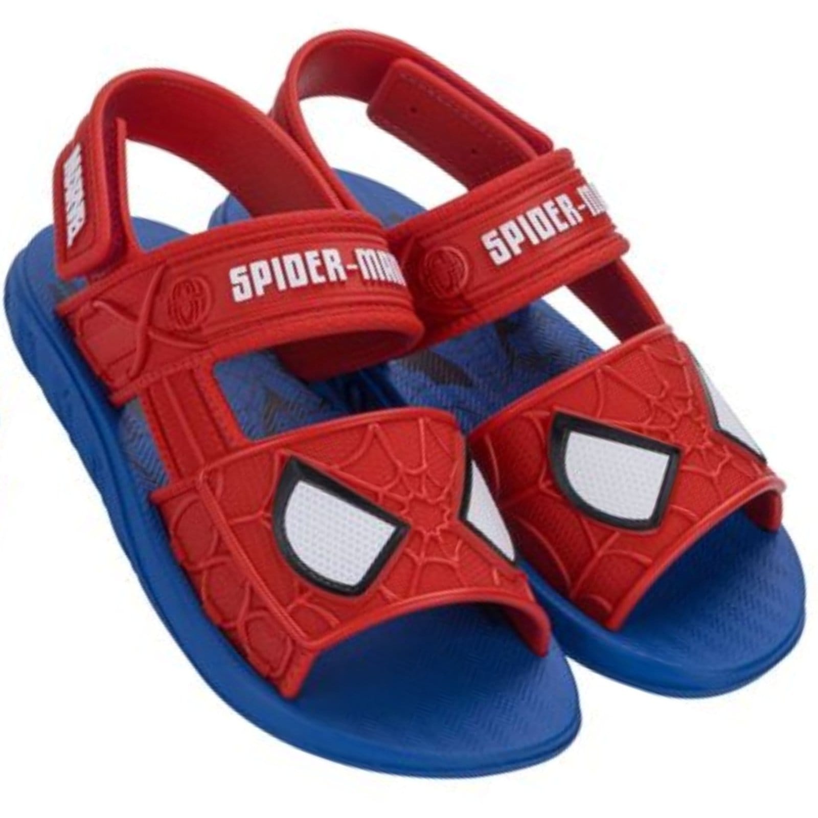Sandalia Grendene Homem Aranha Com Furgao Inf 23222 Meninos