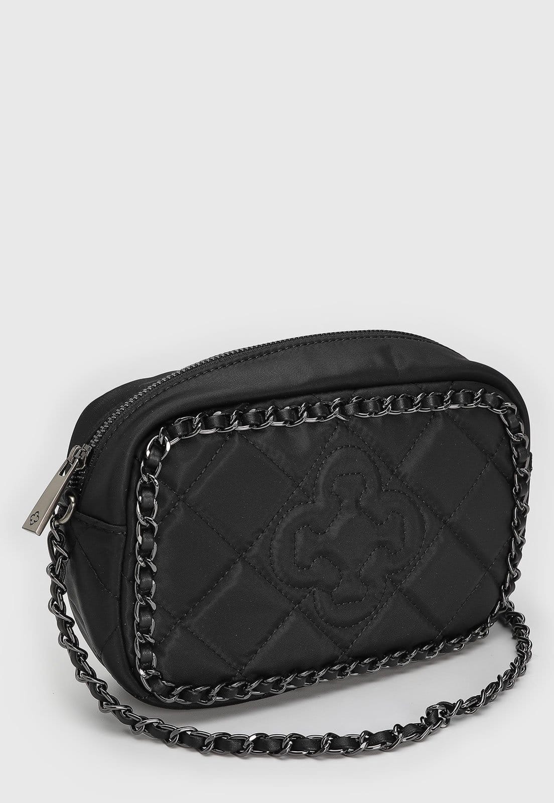 Vista 2 Bolsa Feminina Capodarte Média Matelassê Preta Capodarte preto