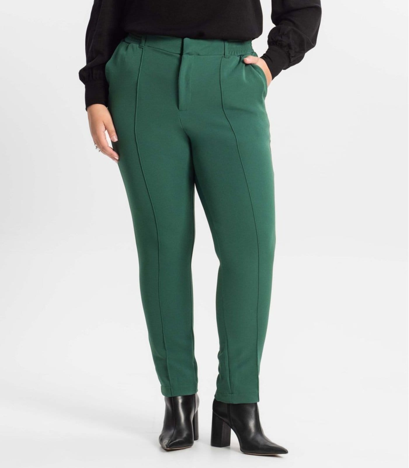 Vista 2 Calça Alfaiataria Plus Size Secret Glam Secret Glam verde
