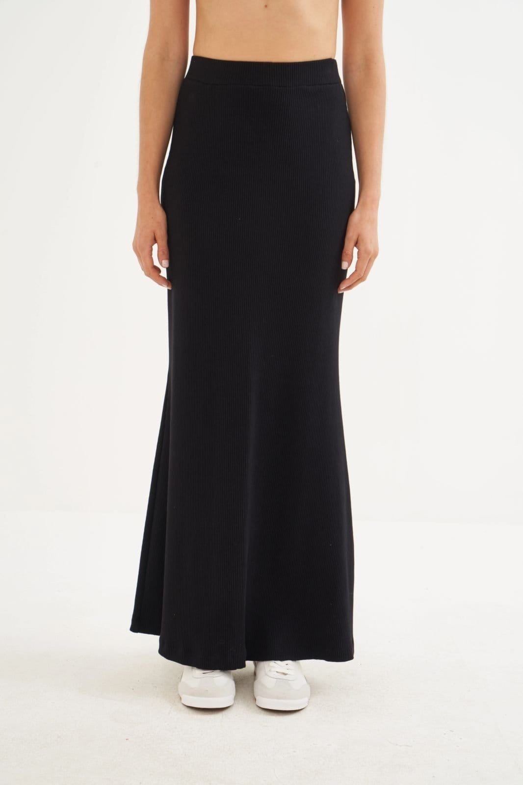 Saia Longa Canelada Cós Alto Colcci