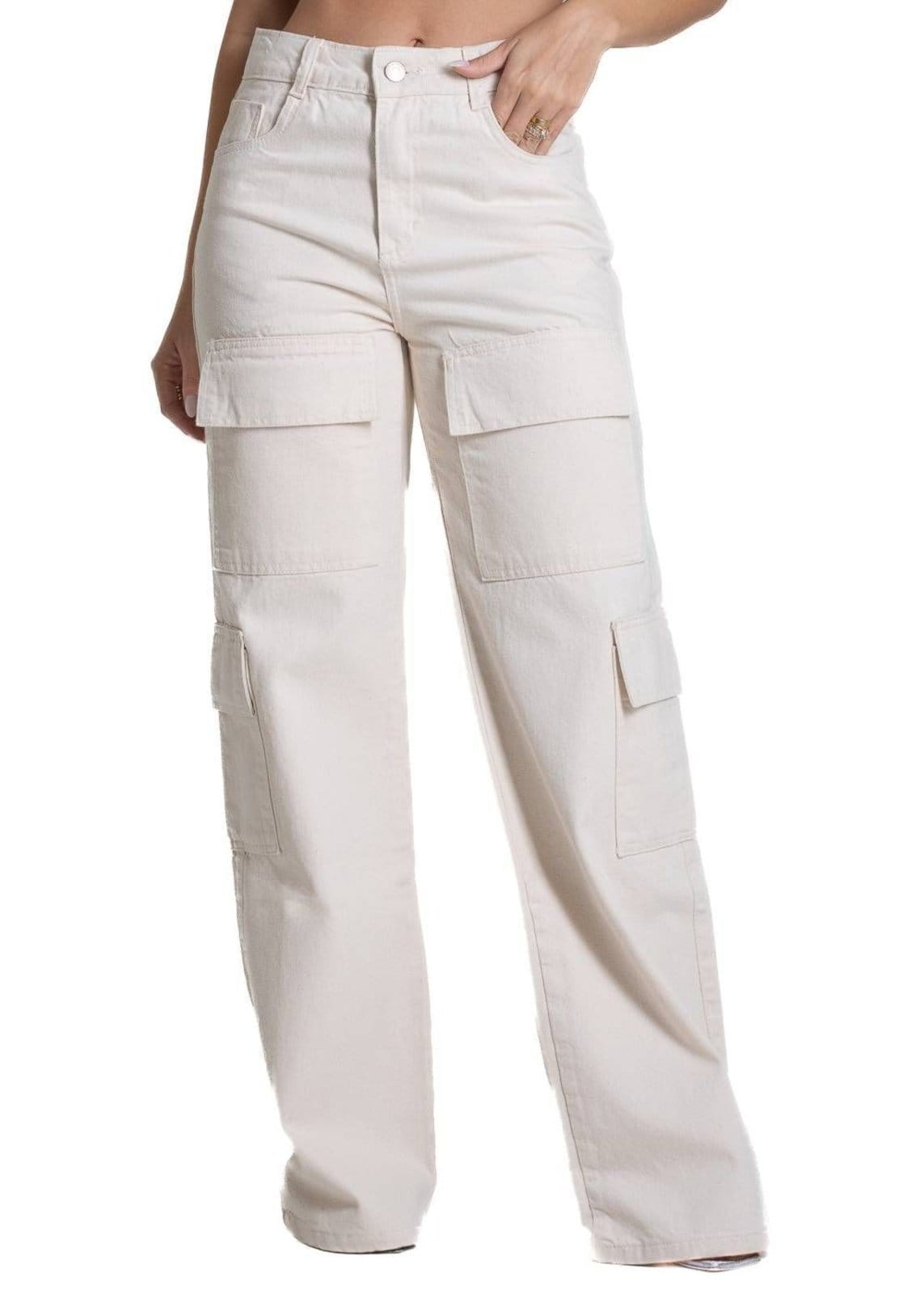 Calça Sarja Sawary Wide Leg - 281285