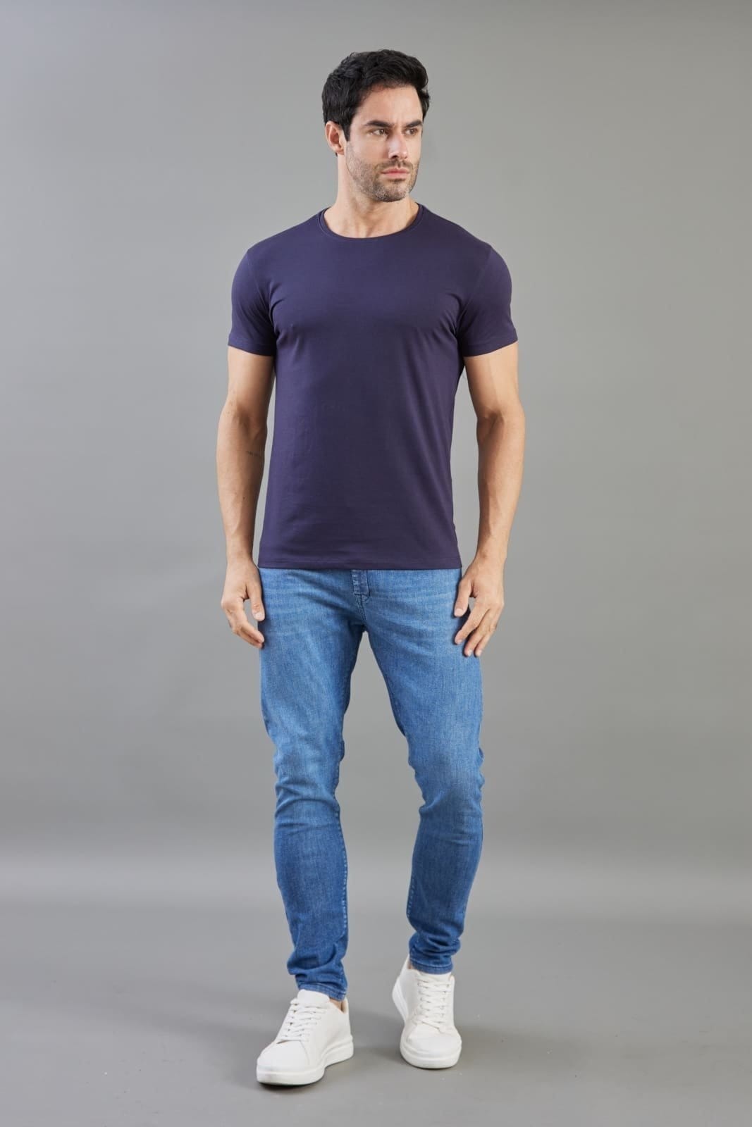 Vista 2 Calça Jeans Skinny Masculina Básica Five Pockets Dialogo DIALOGO azul