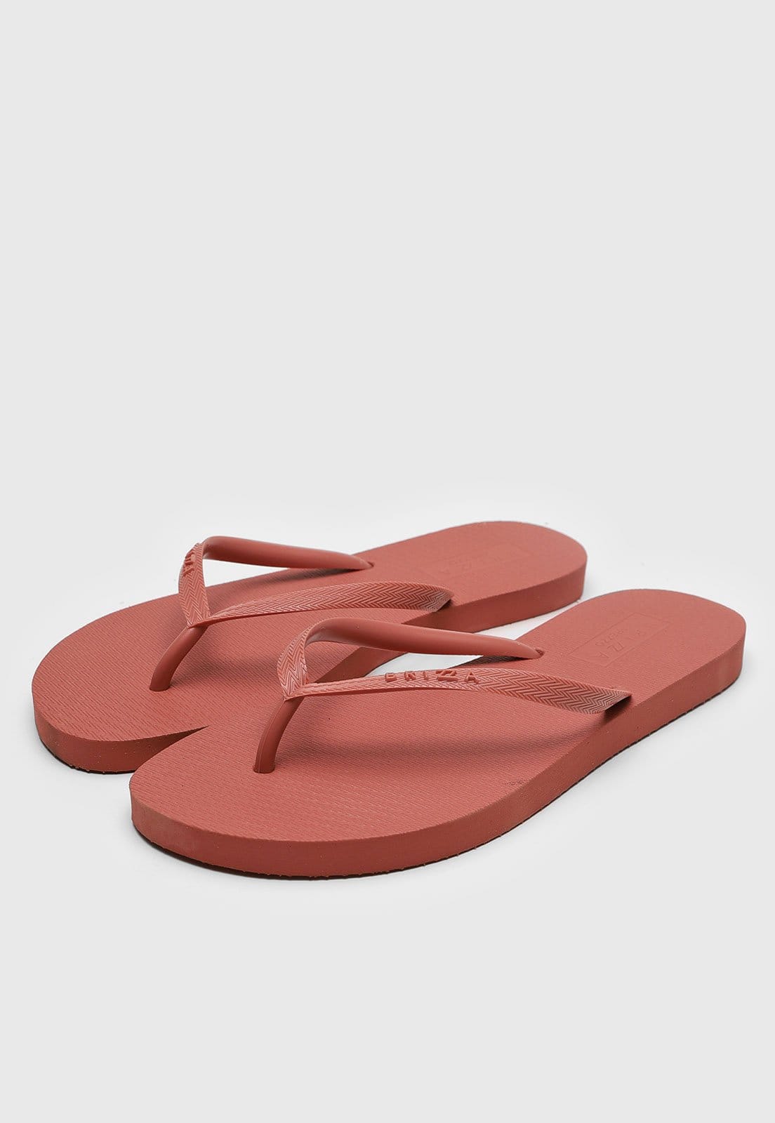 Vista 2 Chinelo Feminino Brizza Arezzo Tiras Finas Terracota Brizza Arezzo vermelho