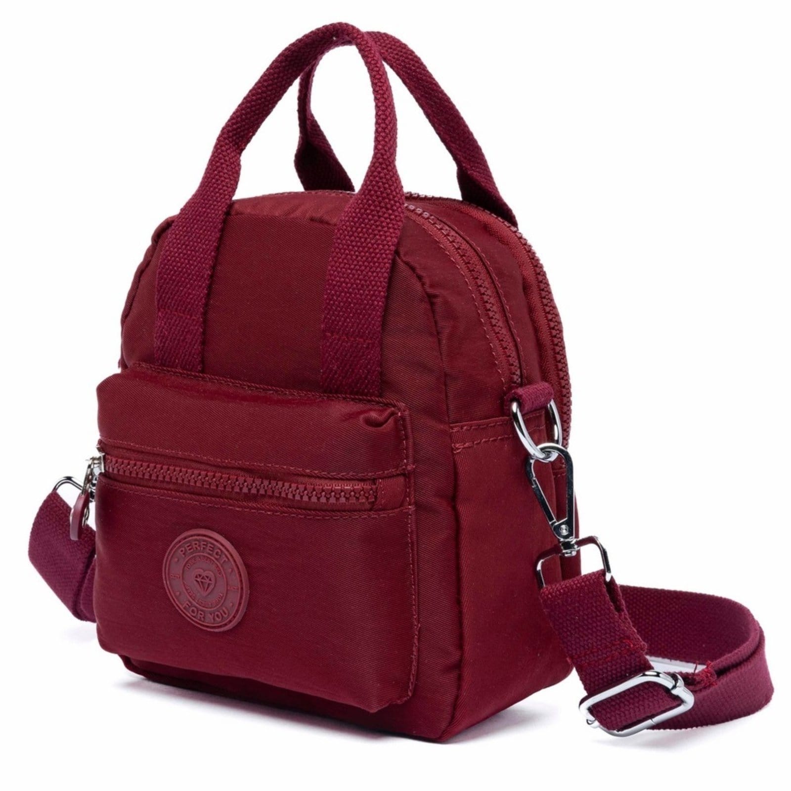 Vista 2 Shoulder Bag Feminina Tiracolo Transversal Reforçada Perfect For You vermelho