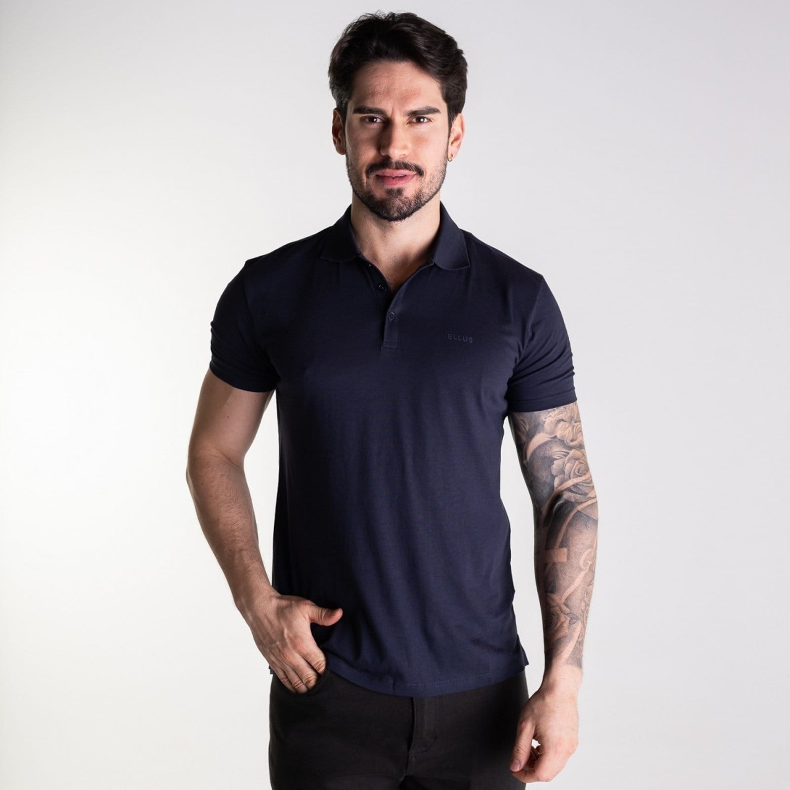 Camisa Polo Ellus Mirror Marinho