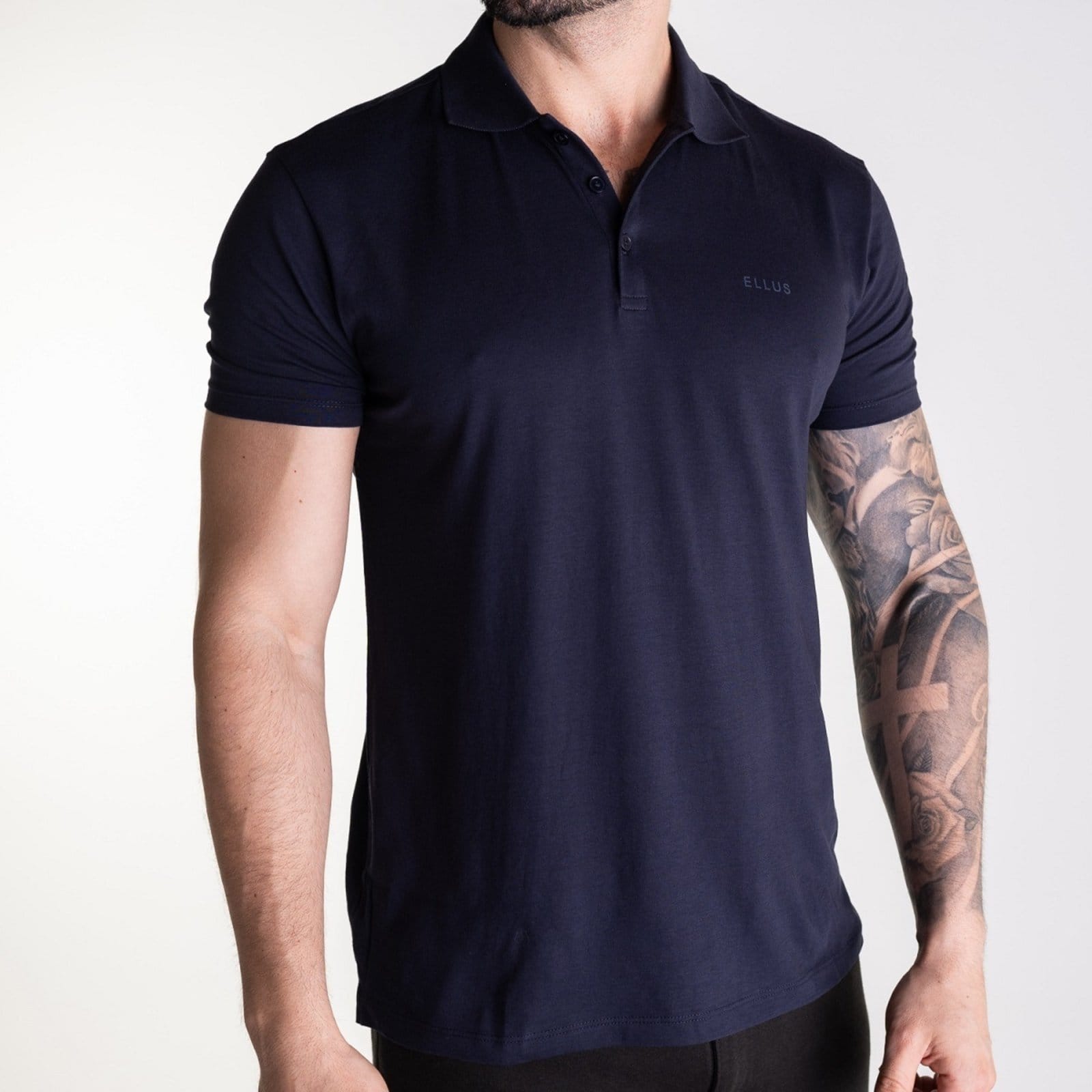 Vista 2 Camisa Polo Ellus Mirror Marinho Ellus azul marinho