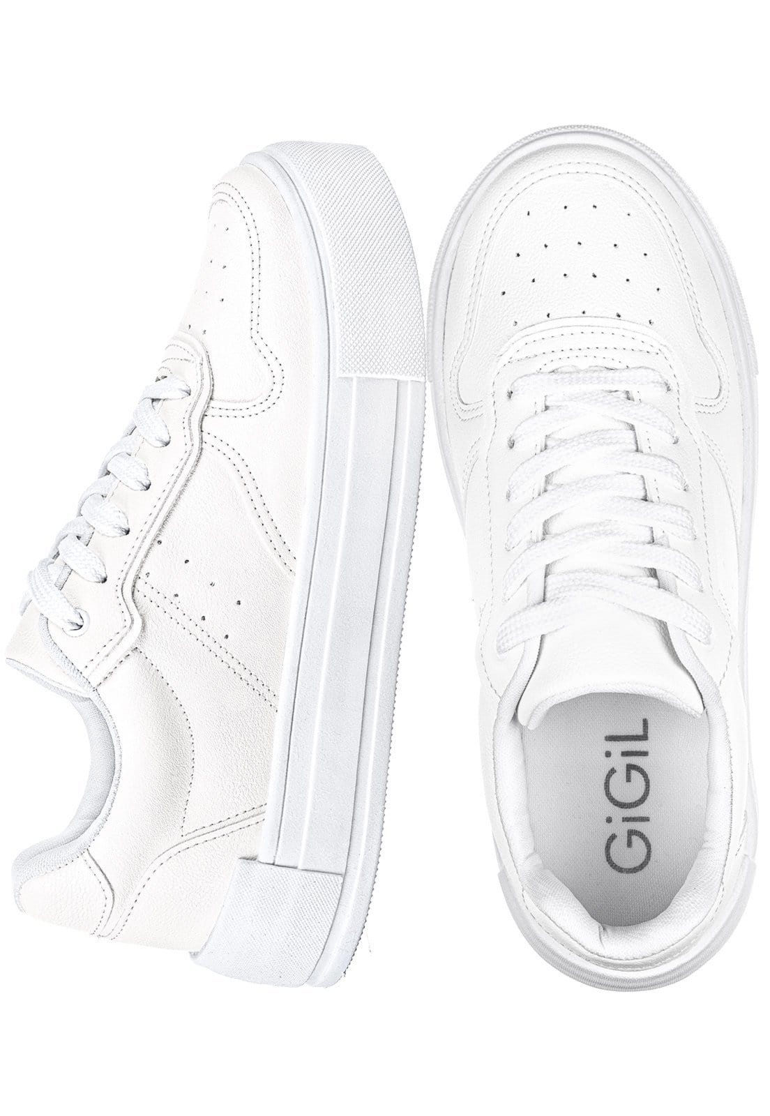 Tenis Casual Feminino Gigil Recortes Retrô