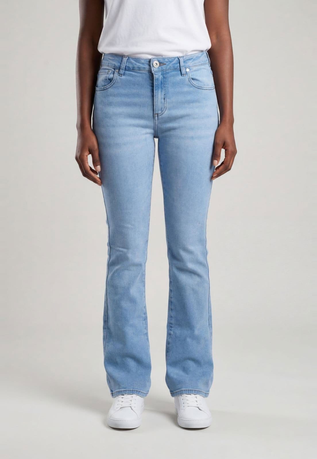 Vista principal Calça Feminina Forum Flare Claro Forum azul