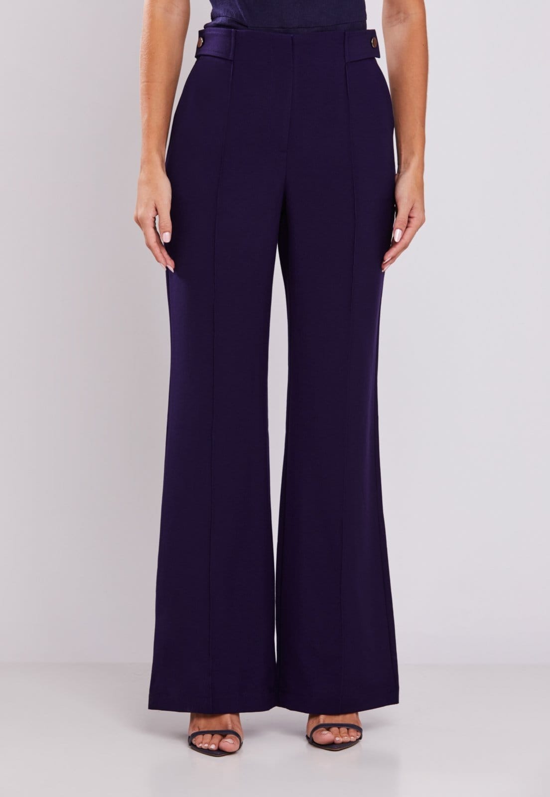 Vista principal Calça Alfaiataria Recortes Miss Joy 8283 Marinho Feminino MISS BY JOY azul marinho