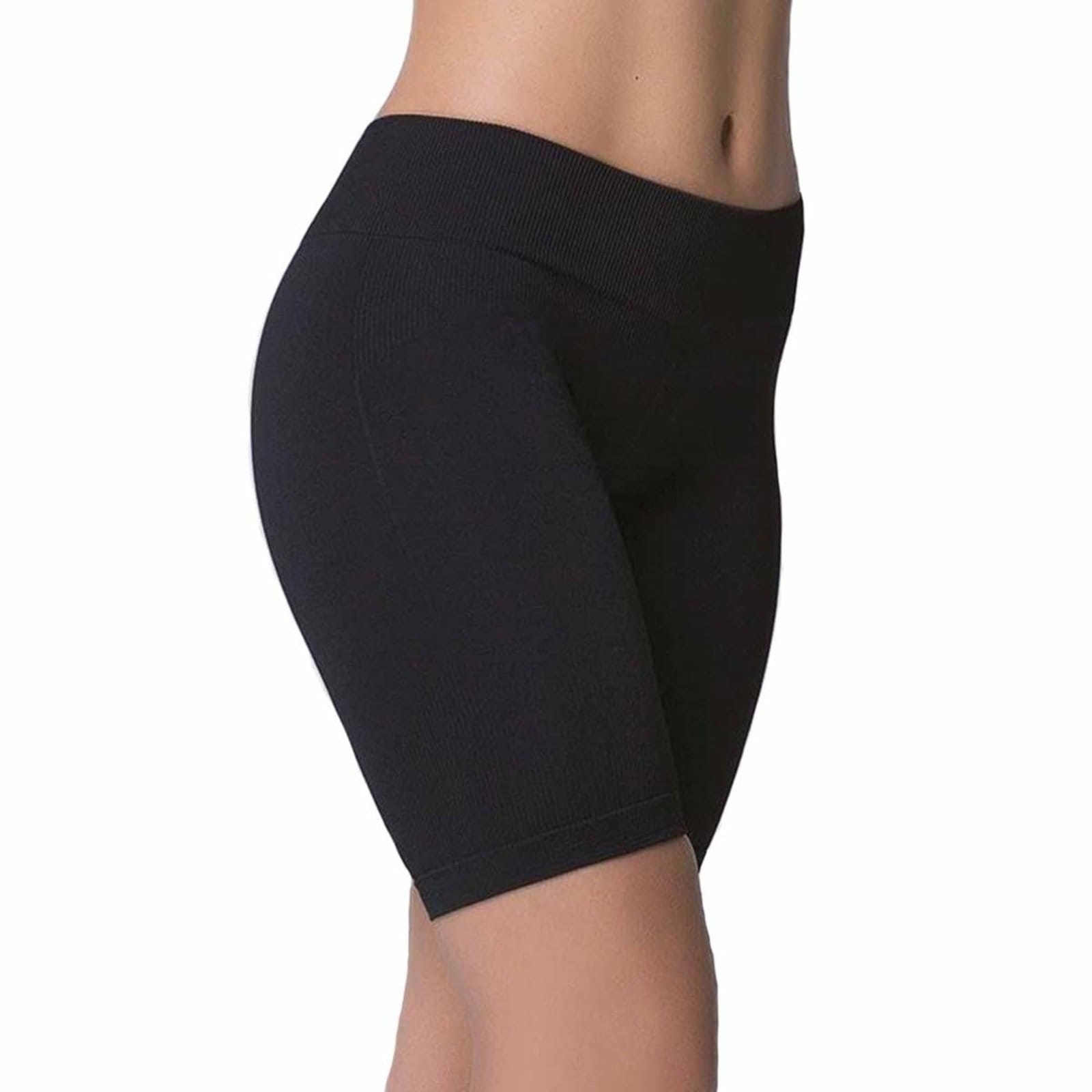 Vista principal Bermuda Selene Sem Costura Feminina SELENE preto