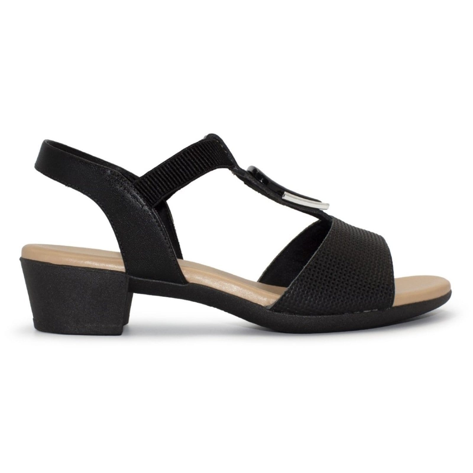 Sandália Usaflex Feminina Salto Bloco Casual MM0801