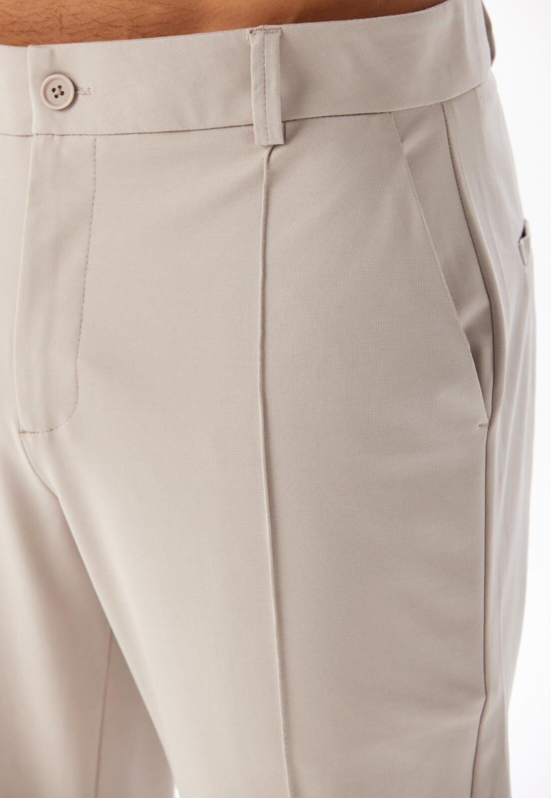 Vista 2 Calça Slim Com Nervuras Traymon Gelo Traymon cinza