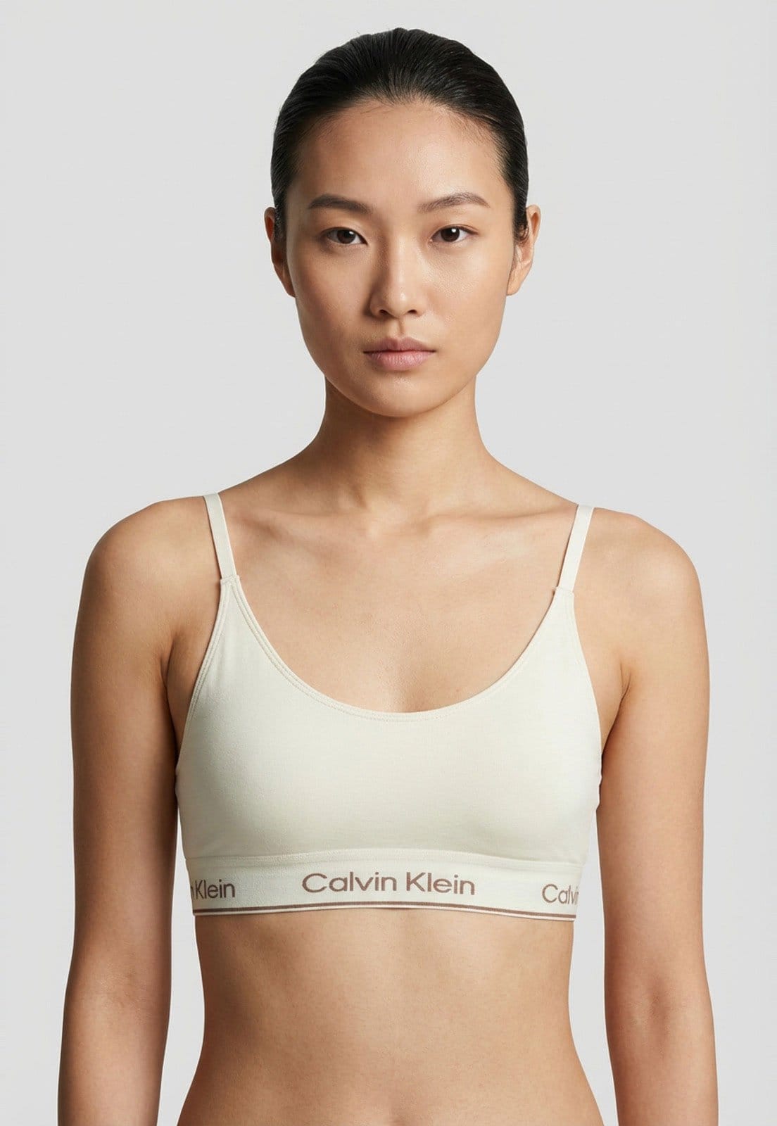 Vista principal Top Feminino Calvin Klein Modern Cotton Seamless Off-White Calvin Klein Underwear off-white white
