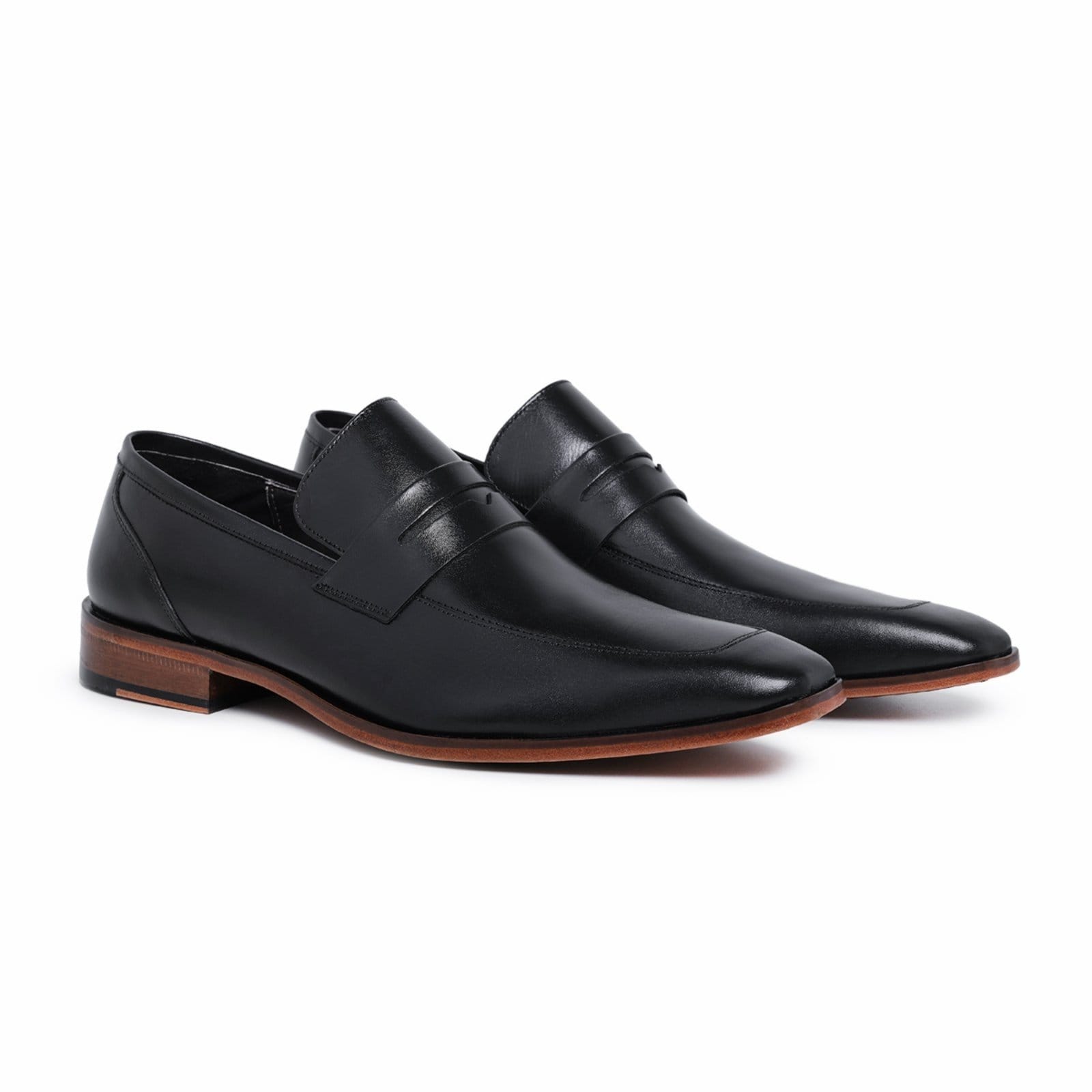 Vista 2 Sapato Loafer Social Masculino em Couro Paulo Vieira Homem Cor Paulo Vieira Homem preto