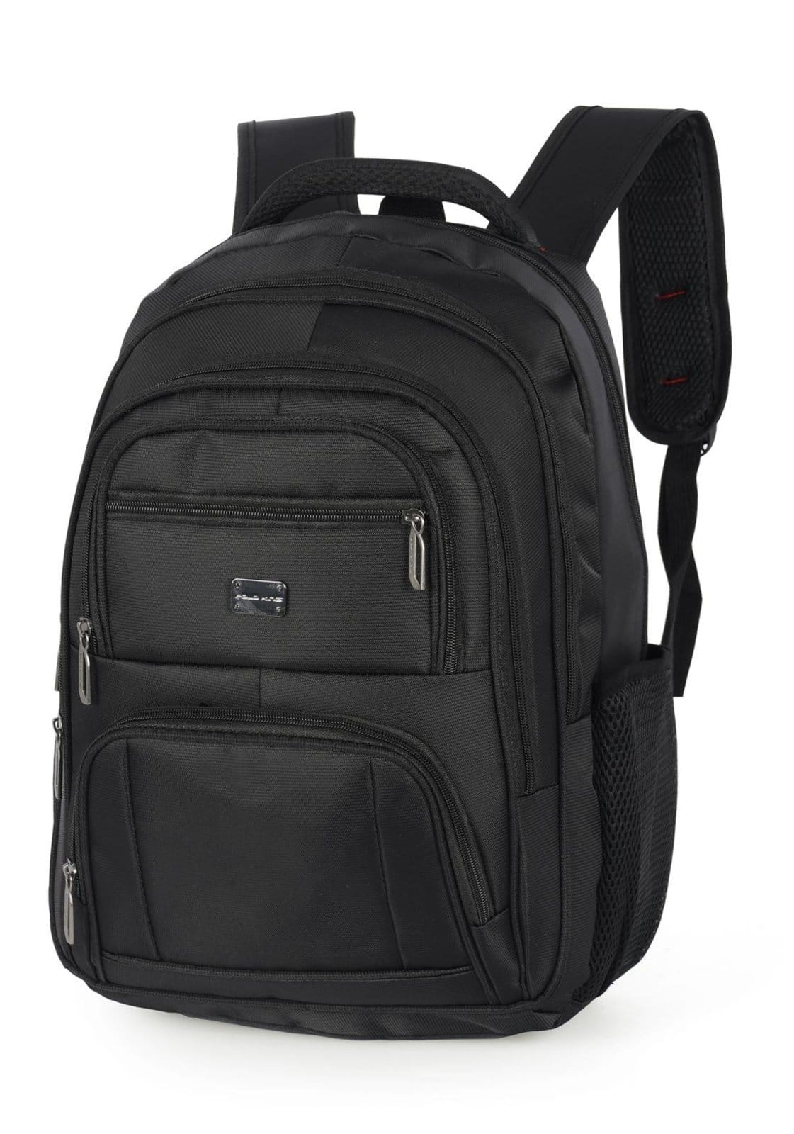 Vista 2 Mochila Executiva M 3 Compartimentos para Notebook Polo King Polo King preto