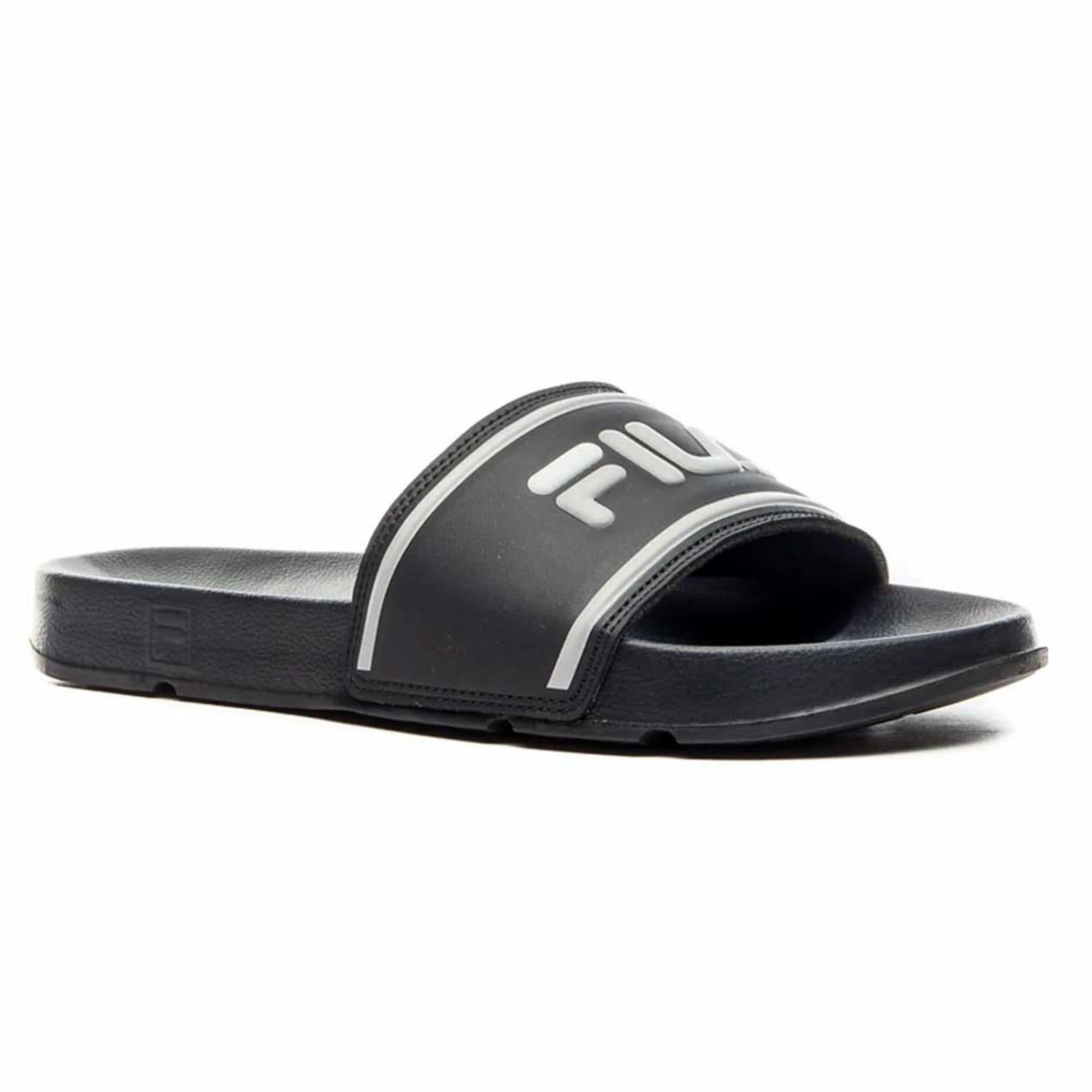 Vista principal Chinelo Feminino Drifter Slide Stripes Branco Fila F02SD0 Fila preto