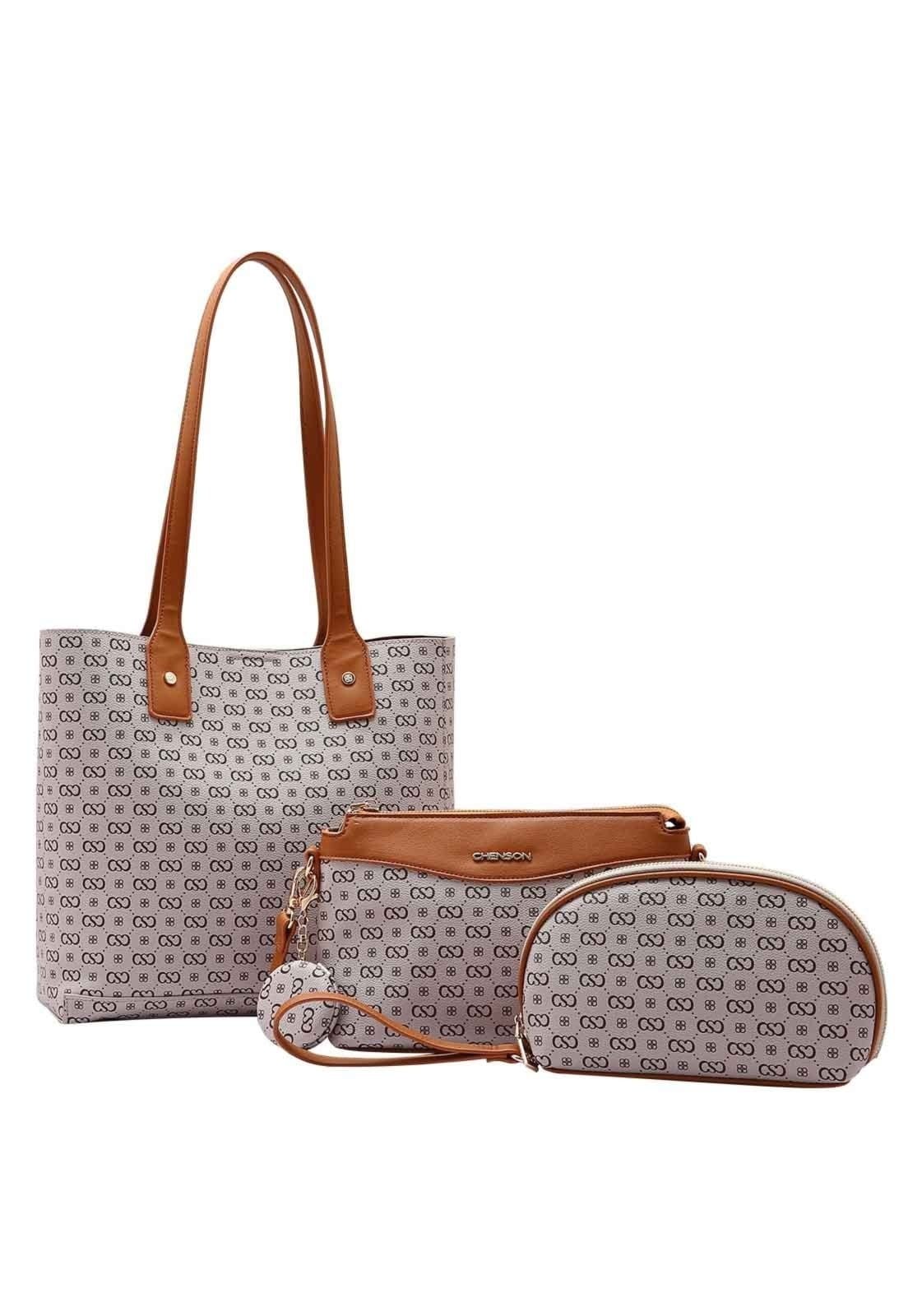 Bolsa Feminina Chenson Original Elegance Luxo Kit 3 peças 3485081