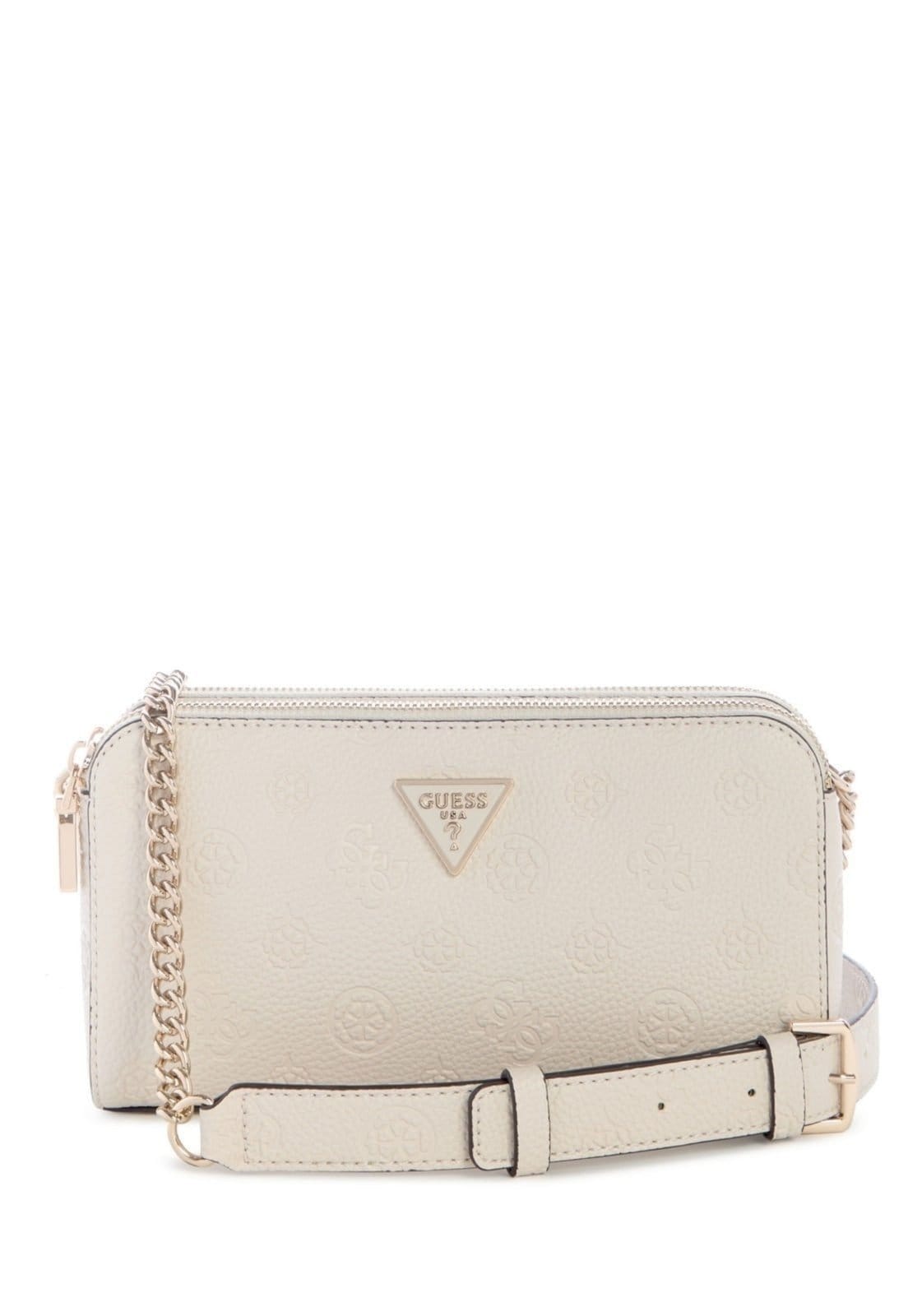Bolsa Guess Cresidia Status Crossbody Off White