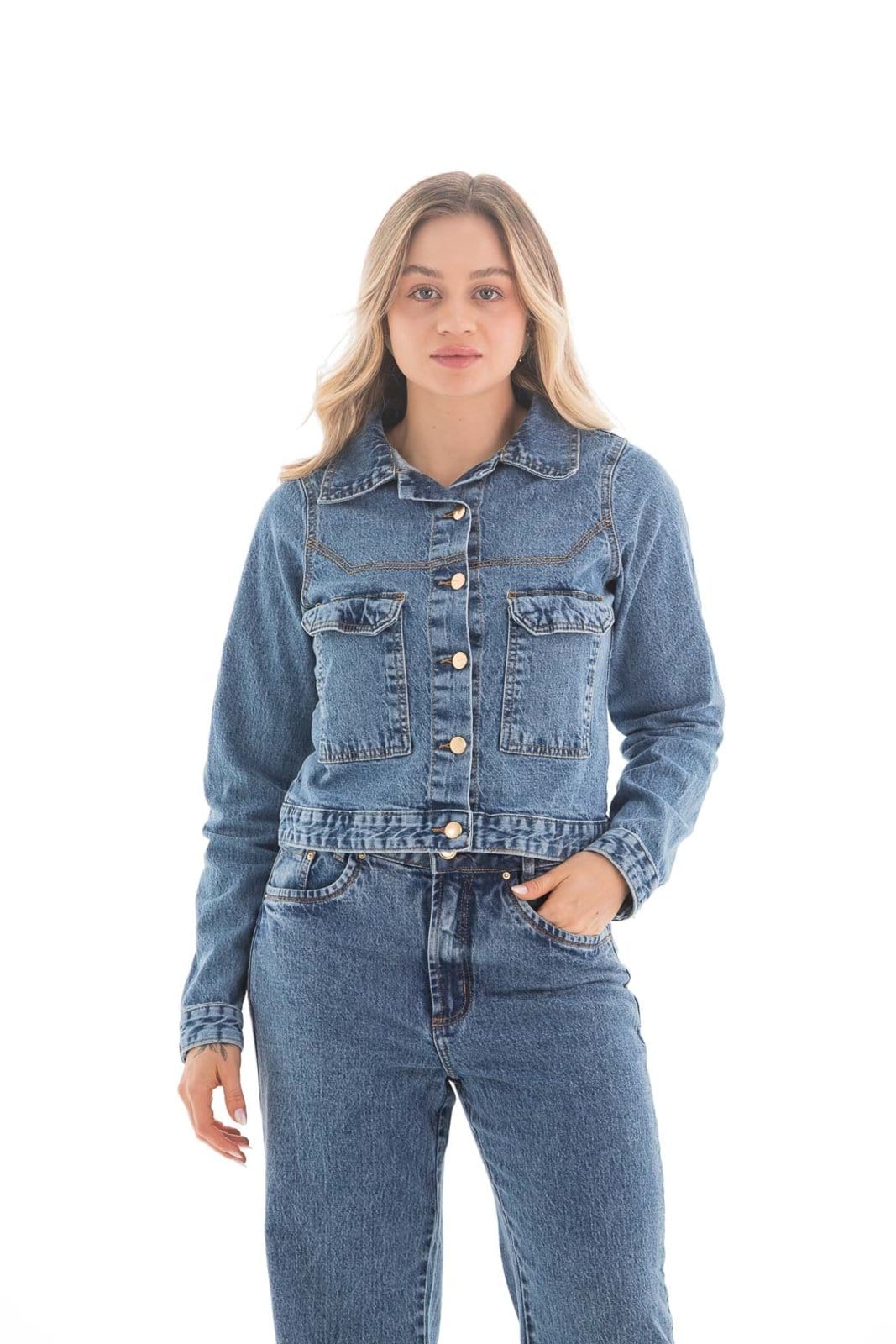 Jaqueta Jeans Feminina Arauto Comfy