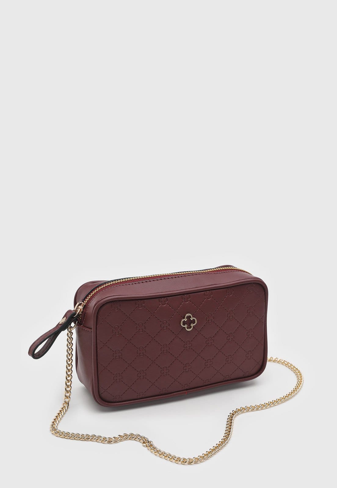 Vista 2 Bolsa Feminina Capodarte Matelassada Monograma Marsala Capodarte bordô