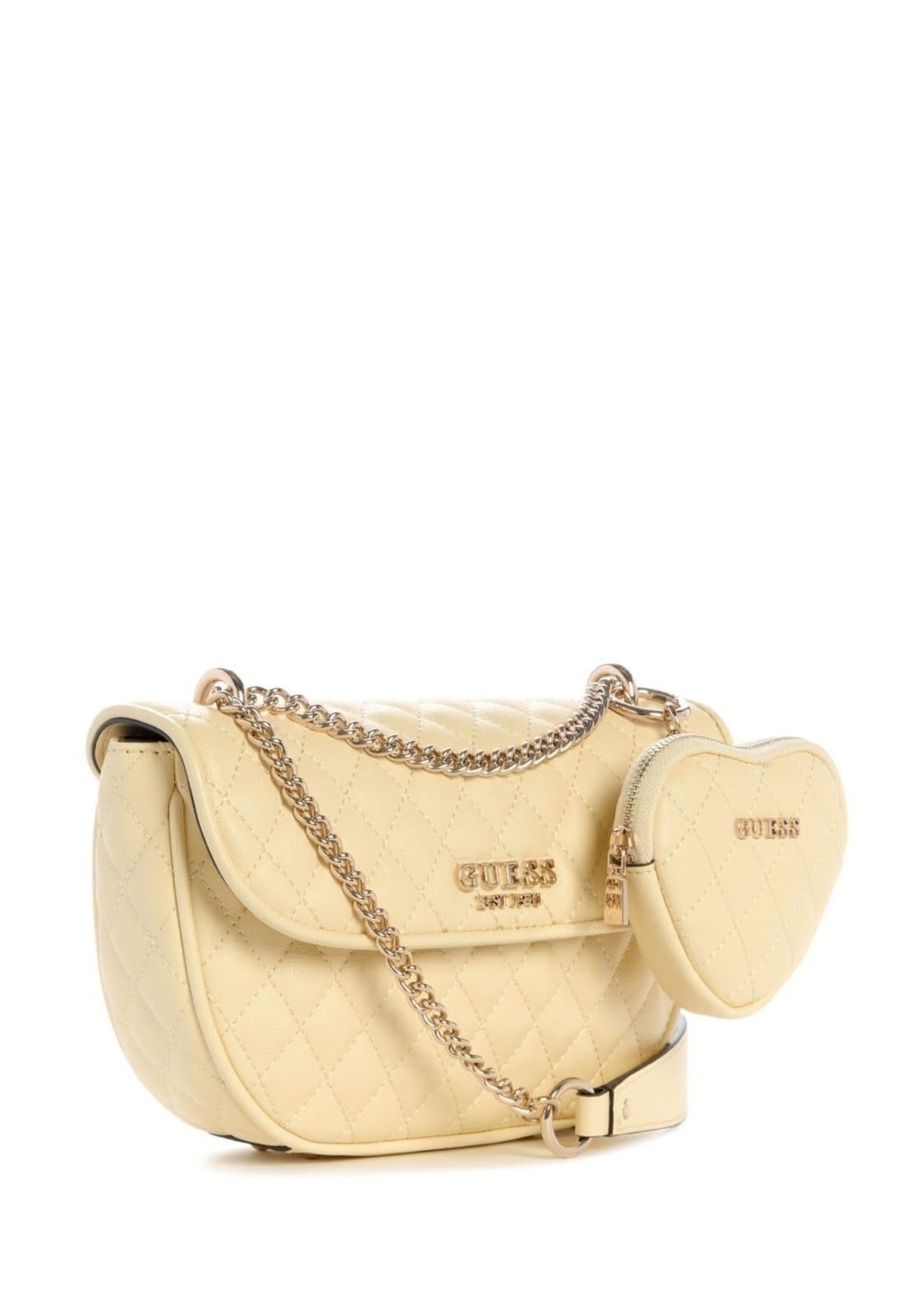 Vista 2 Bolsa Guess Atabey Convertible Xbody Flap Guess amarelo