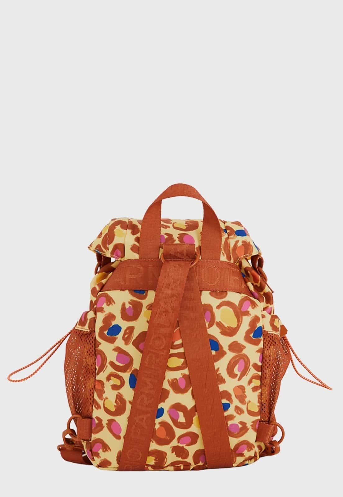 Vista 2 Bolsa Pequena FARM Pipoquinha Onça Amarela FARM amarelo