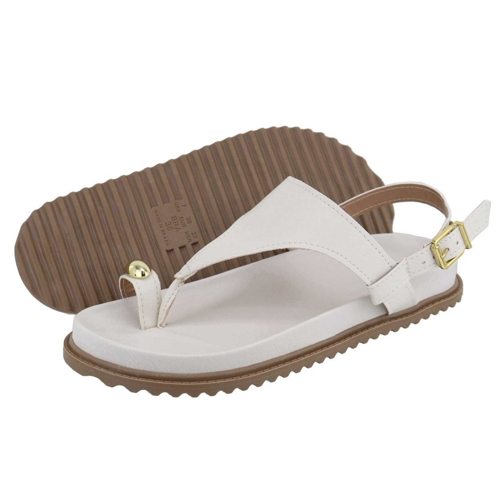 Vista 2 Sandália Papete Rasteira Asa Delta Off White TELLINI STORE off-white white