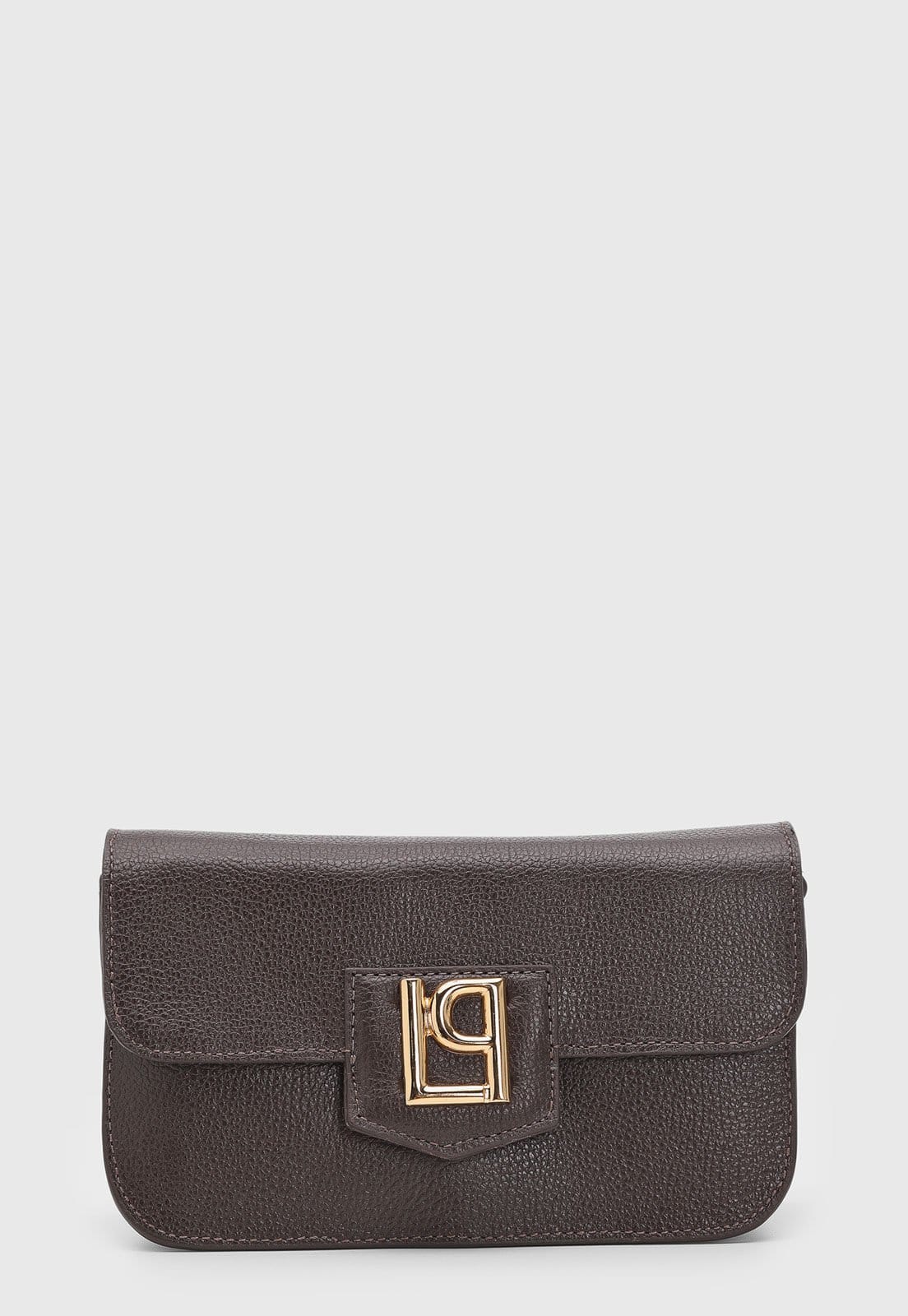 Vista principal Bolsa Feminina Lança Perfume Fecho Metálico Escuro Lança Perfume marrom