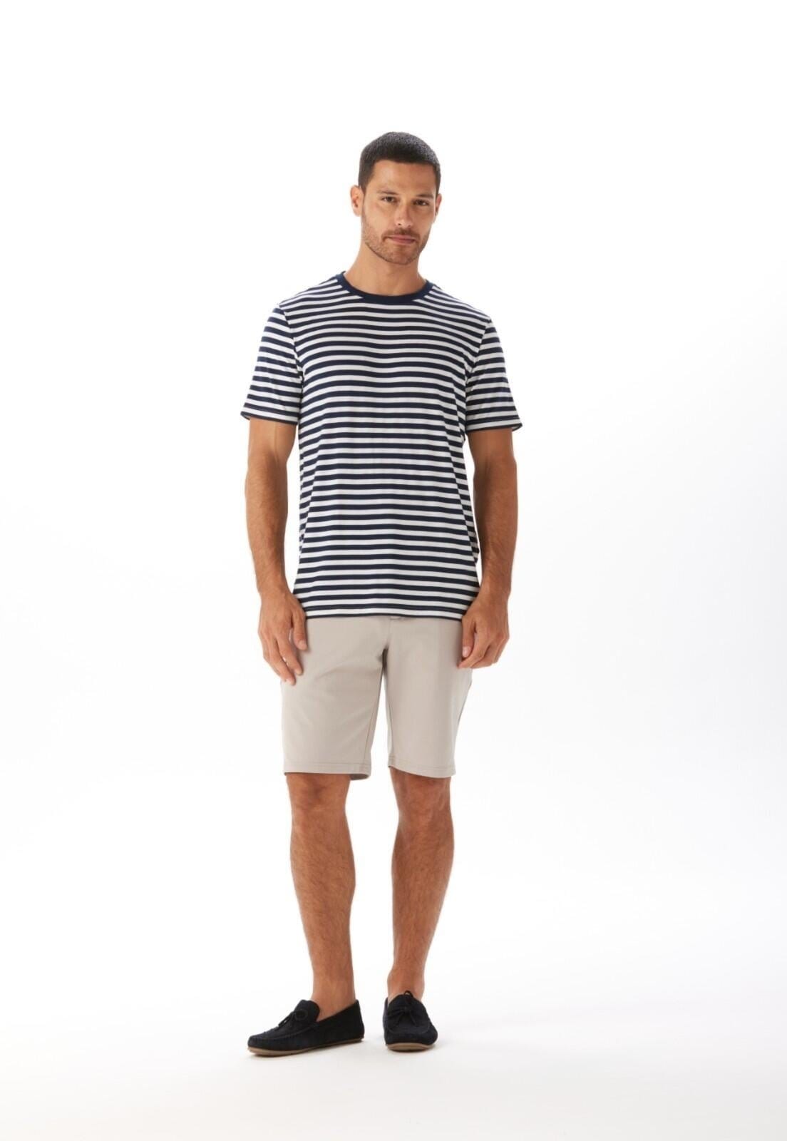 Bermuda Slim Estilo Alfaiataria Traymon Gelo