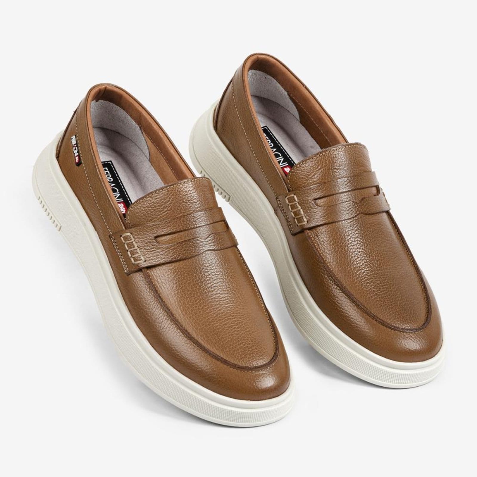 Vista 2 Loafer Penny Logan Ferracini Masculino em Couro Chocolate FERRACINI marrom