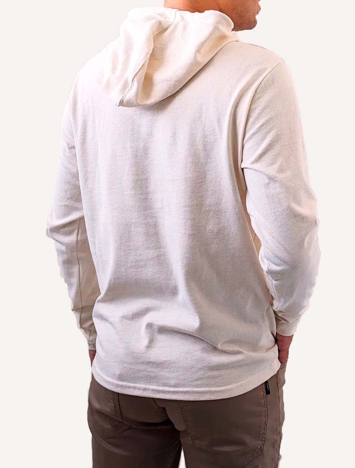 Vista 2 Blusão King & Joe Masculino Malha Capuz Off-White King & Joe off-white white