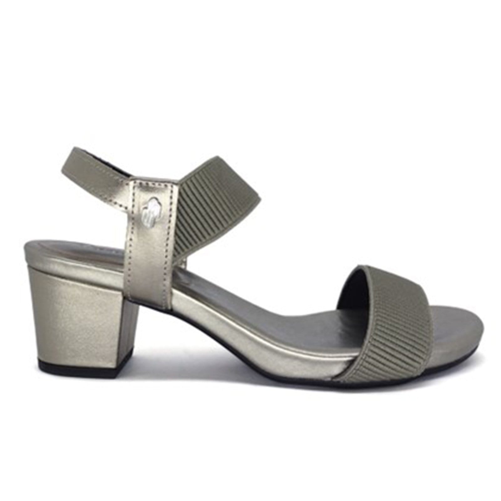 Sandália Salto Bloco Usaflex Elástico Y8204 Conforto Aço