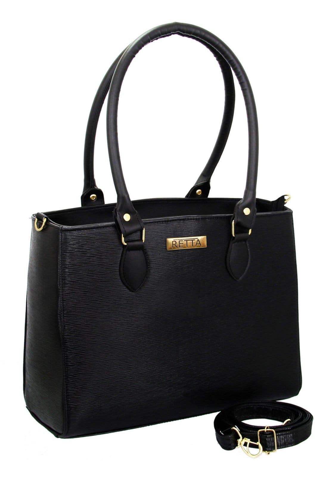 Kit Duas Bolsas E Carteira Retta Shoes Preta - 2