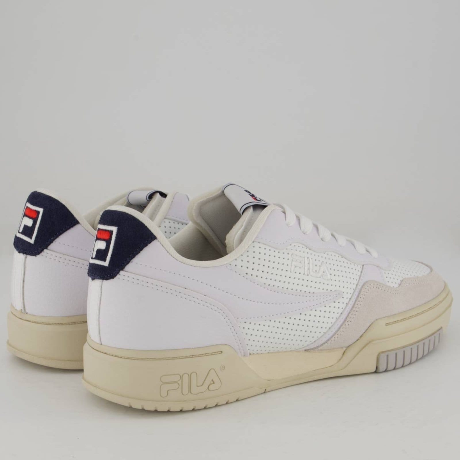 Vista principal Tênis Fila Original Fitness Tennis Club II e Marinho Fila branco
