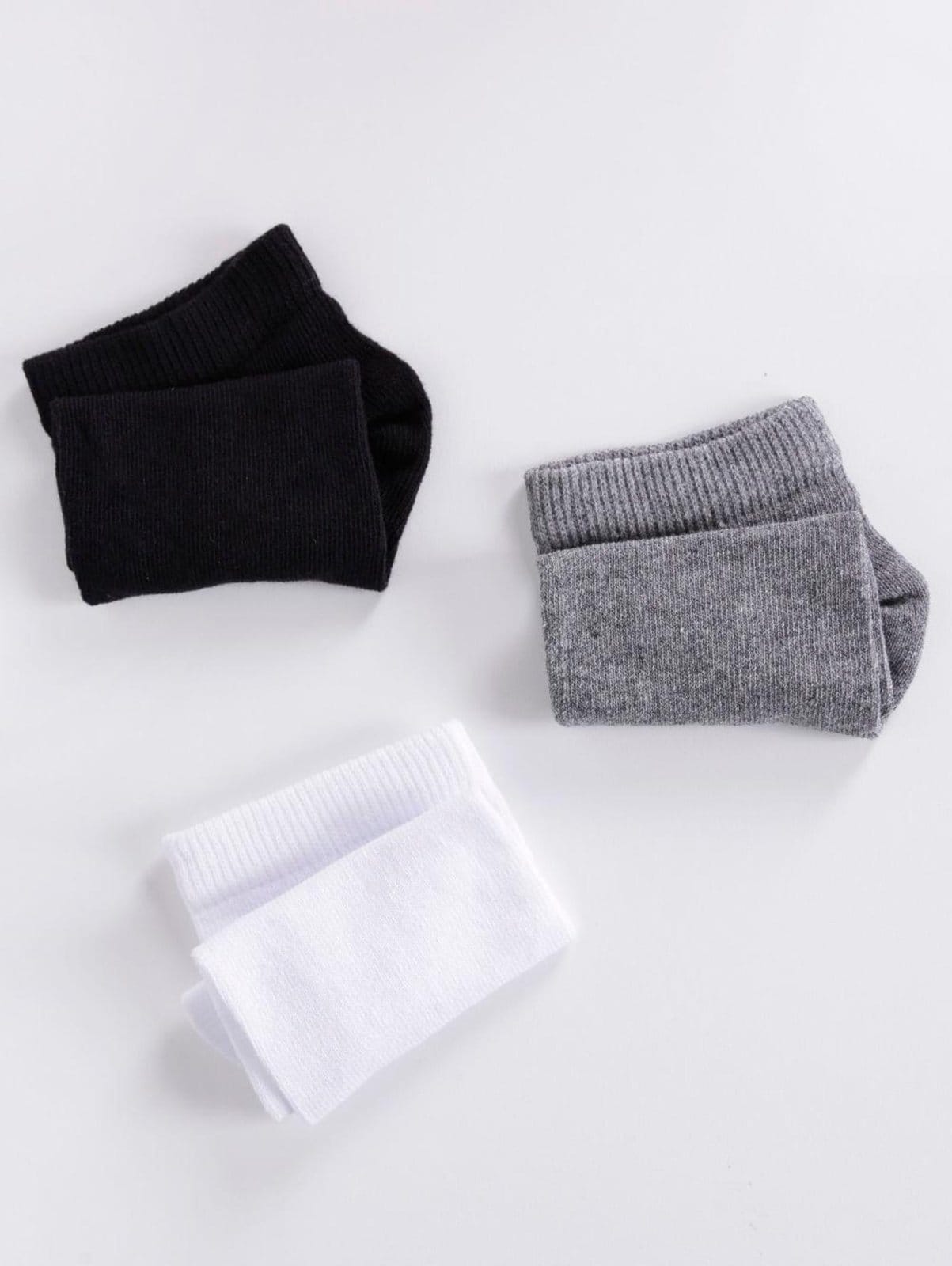Vista 2 Kit com 03 Meias Trifil Feminina Preto/Cinza TRIFIL branco