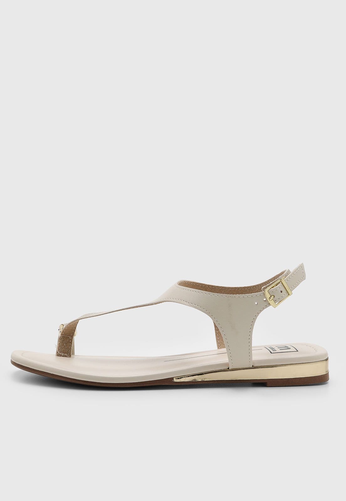 Rasteira Feminina Moleca Fechada Off-White