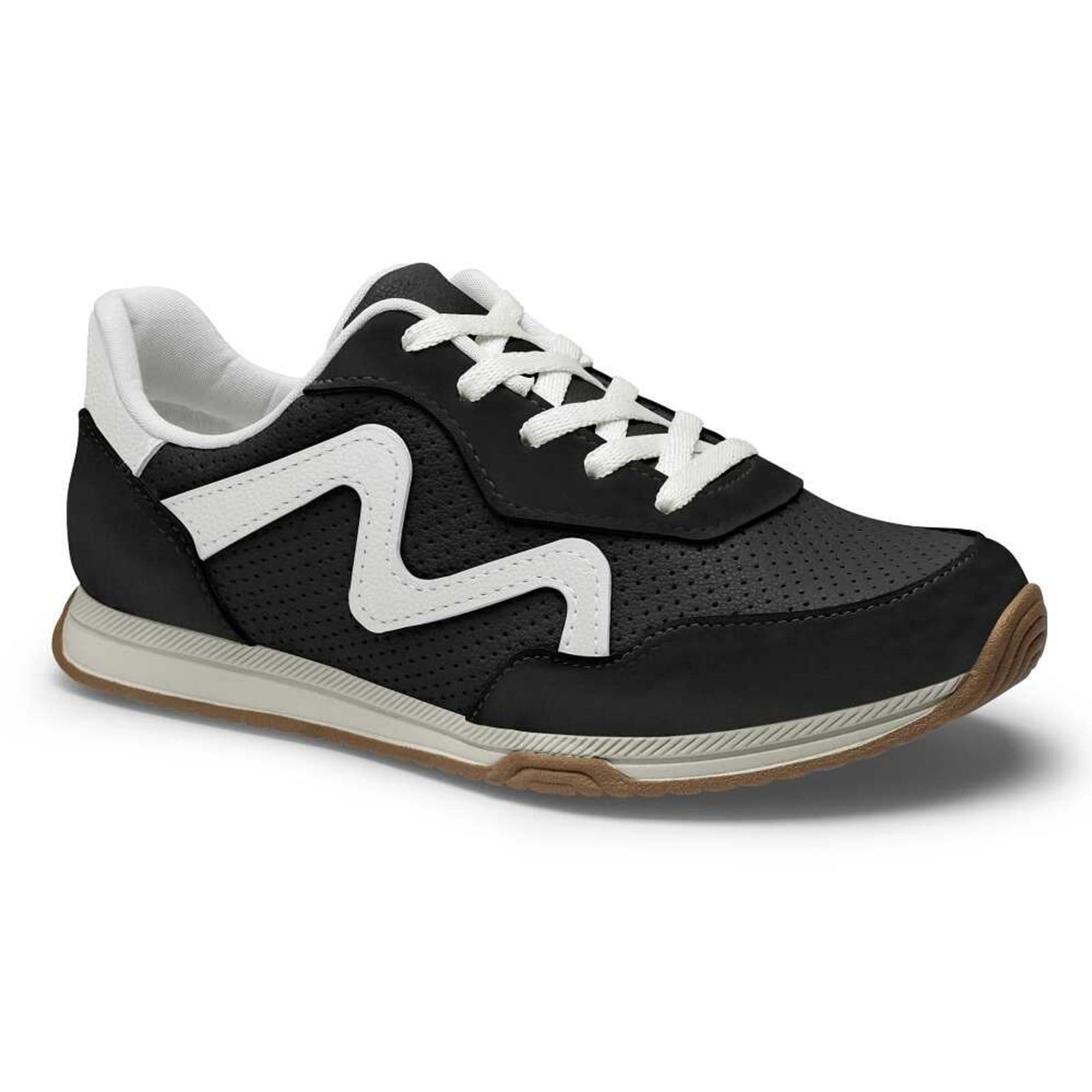 Vista principal Tênis Casual Mississipi MF581 Feminino MISSISSIPI preto