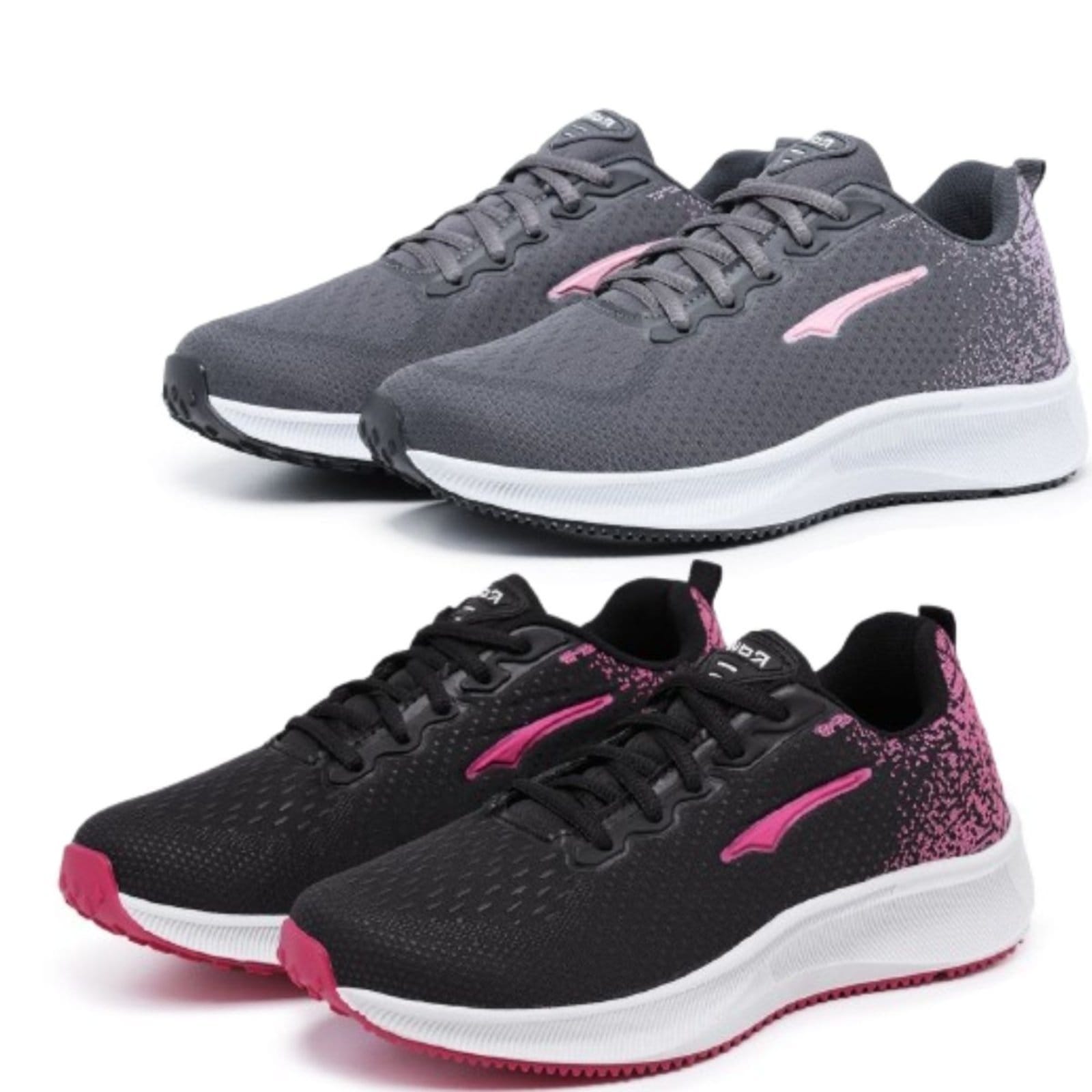 Kit 2 Pares Tênis Feminino Macio Confortável Ortopédico Para Acedemia Treino Corrida e