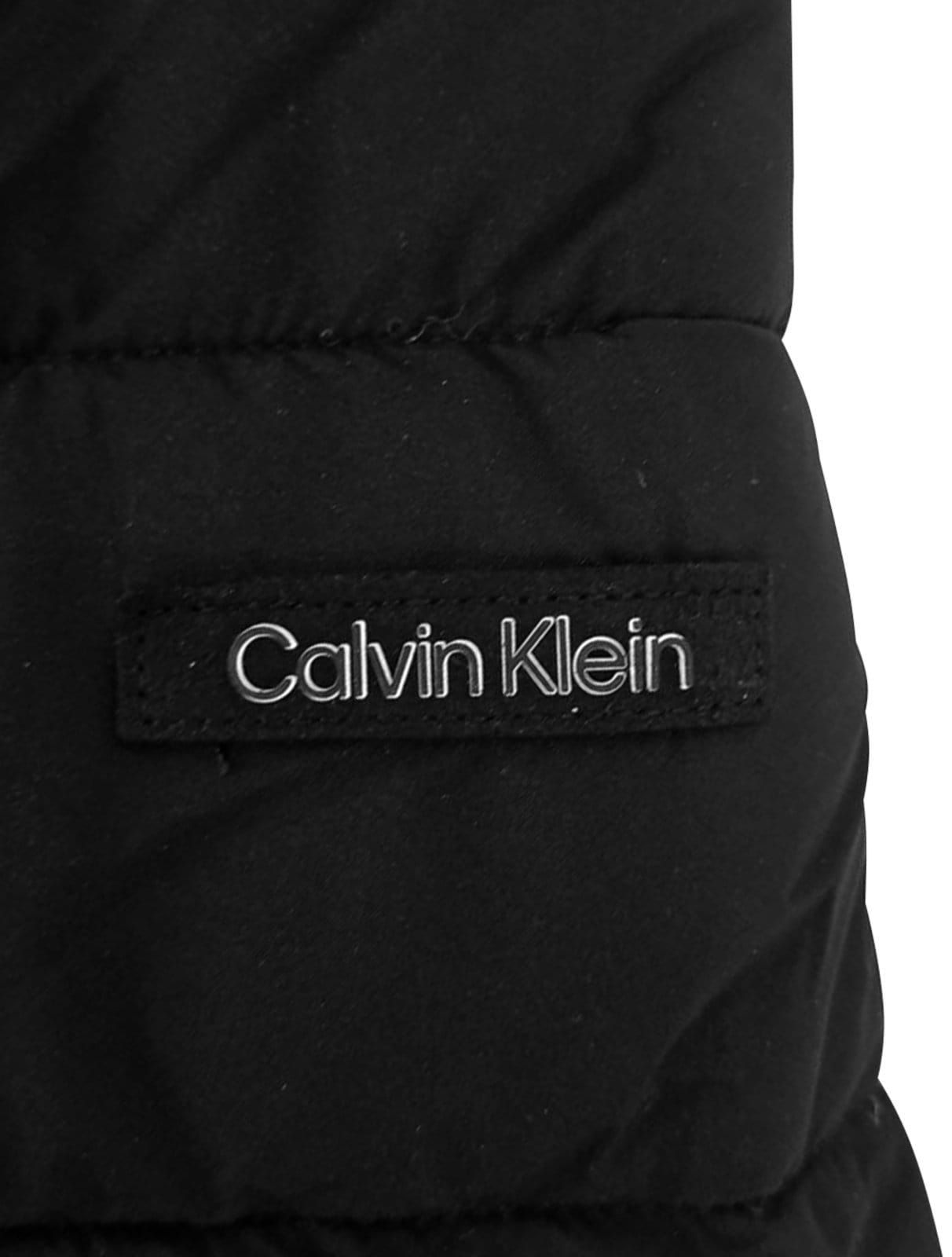 Vista 2 Jaqueta Calvin Klein Masculina Matelassê Full-Zip Preta Calvin Klein preto