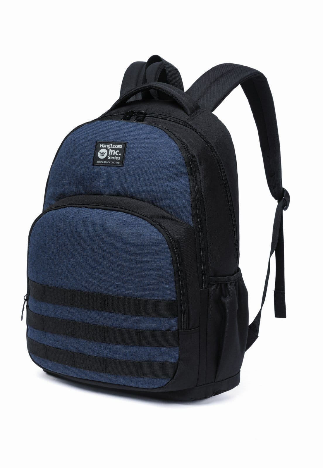 Vista 2 Mochila Bolsa Masculina Faculdade Casual Hang Loose Reforçada Hang Loose azul
