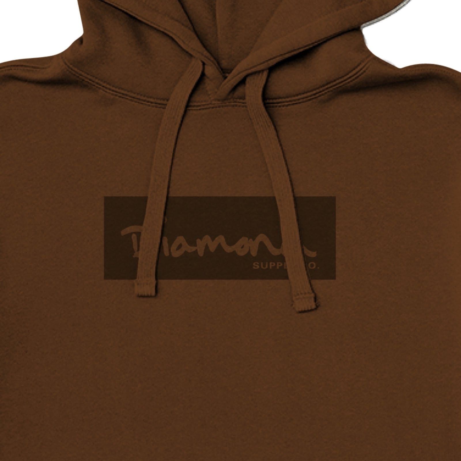Vista 2 Moletom Diamond Tonal Box Logo Hoodie Masculino Diamond marrom