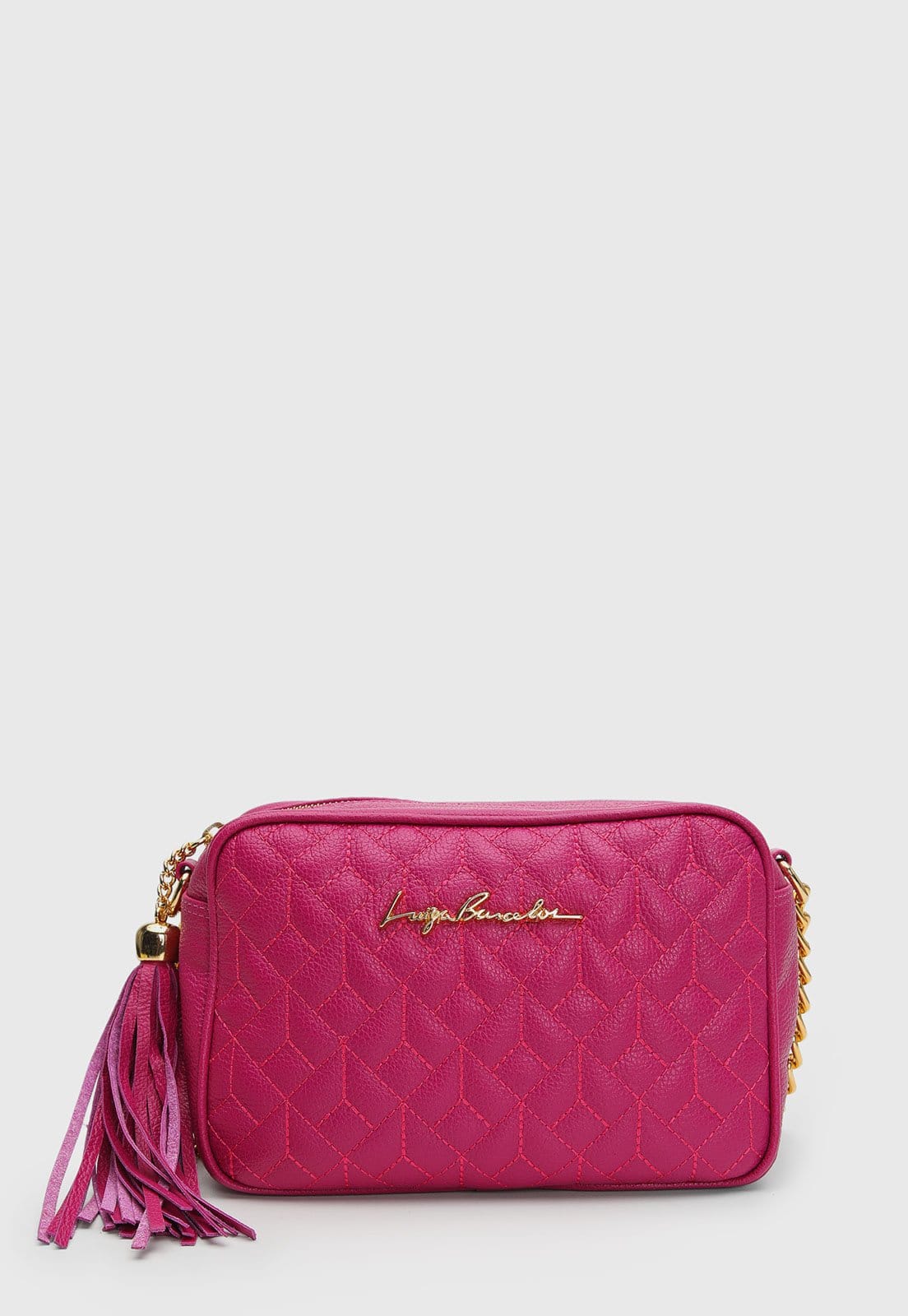 Vista principal Bolsa Feminina Luiza Barcelos Matelassê Luiza Barcelos pink