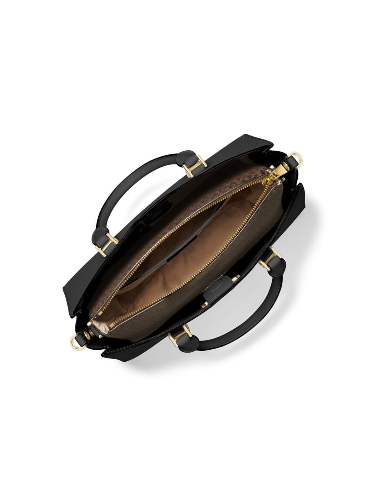 Vista 2 Bolsa Tiracolo Sally Média De Couro 30S3gyds8l001 Michael Kors preto