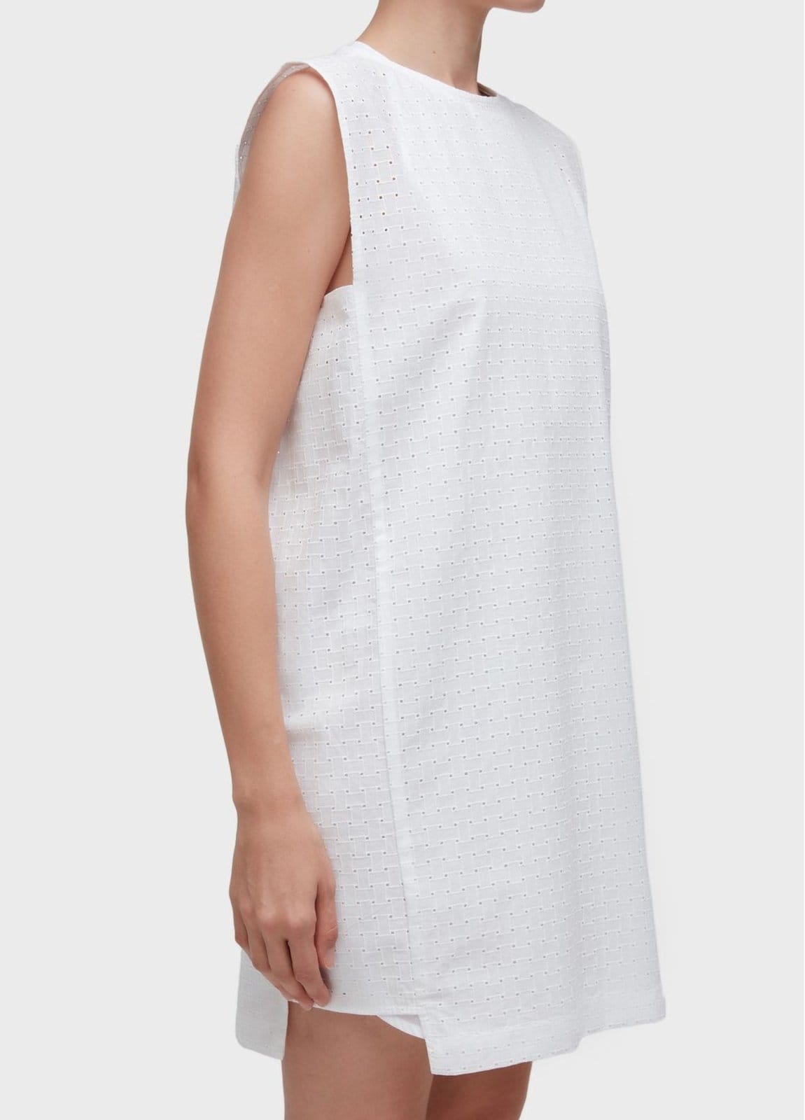 Vista 2 Vestido curto laise Osklen off-white